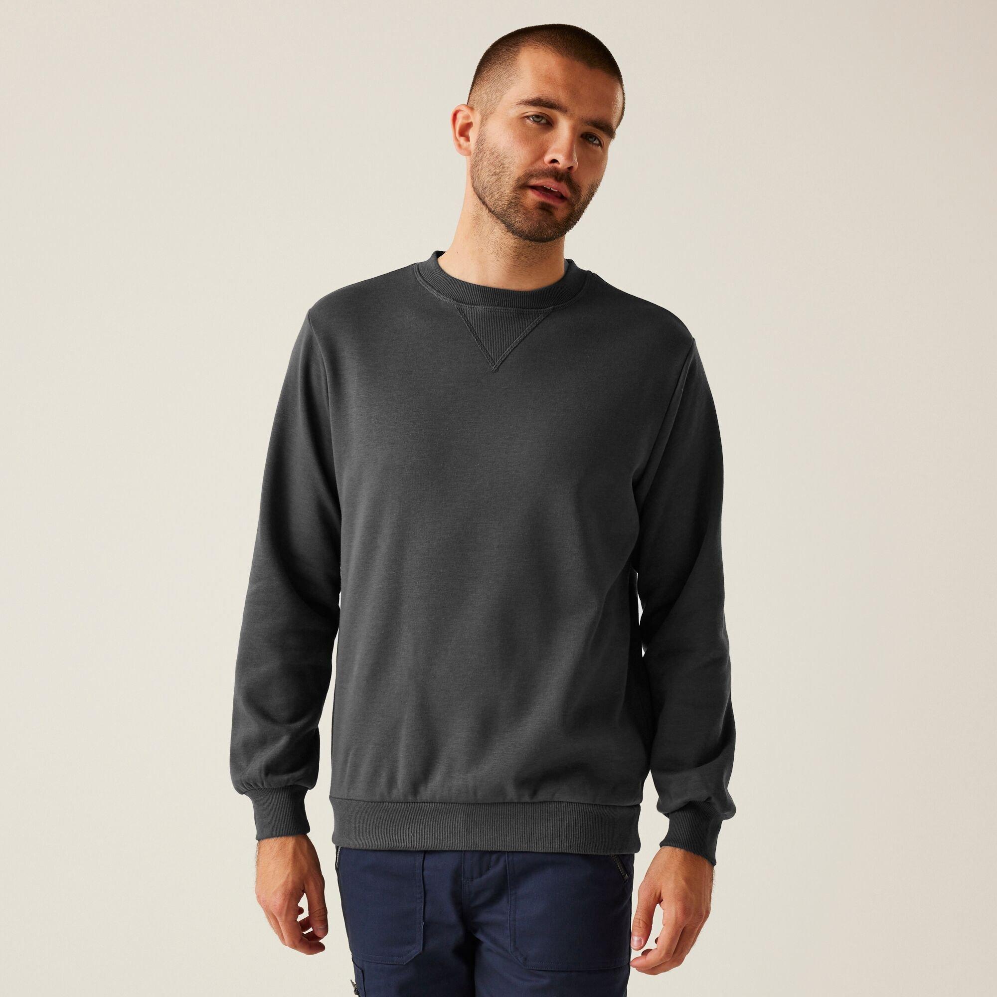 Regatta Men's Pro Crewneck Sweatshirt - Seal Grey - S