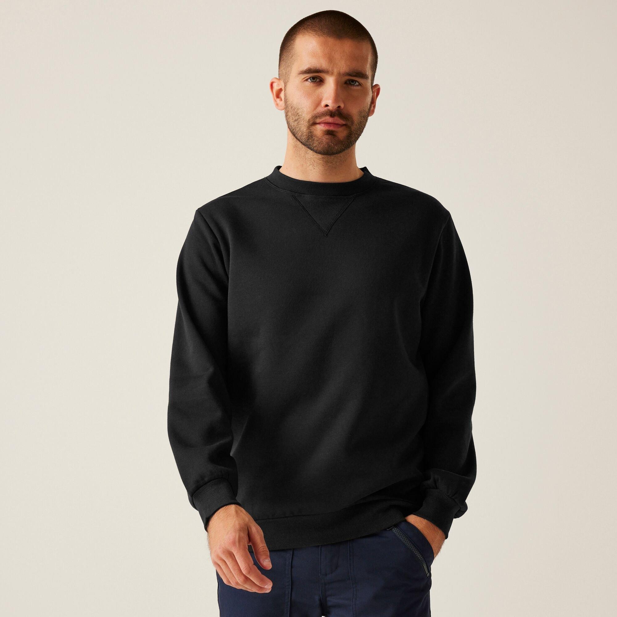 Regatta Men's Pro Crewneck Sweatshirt - Black - XXL