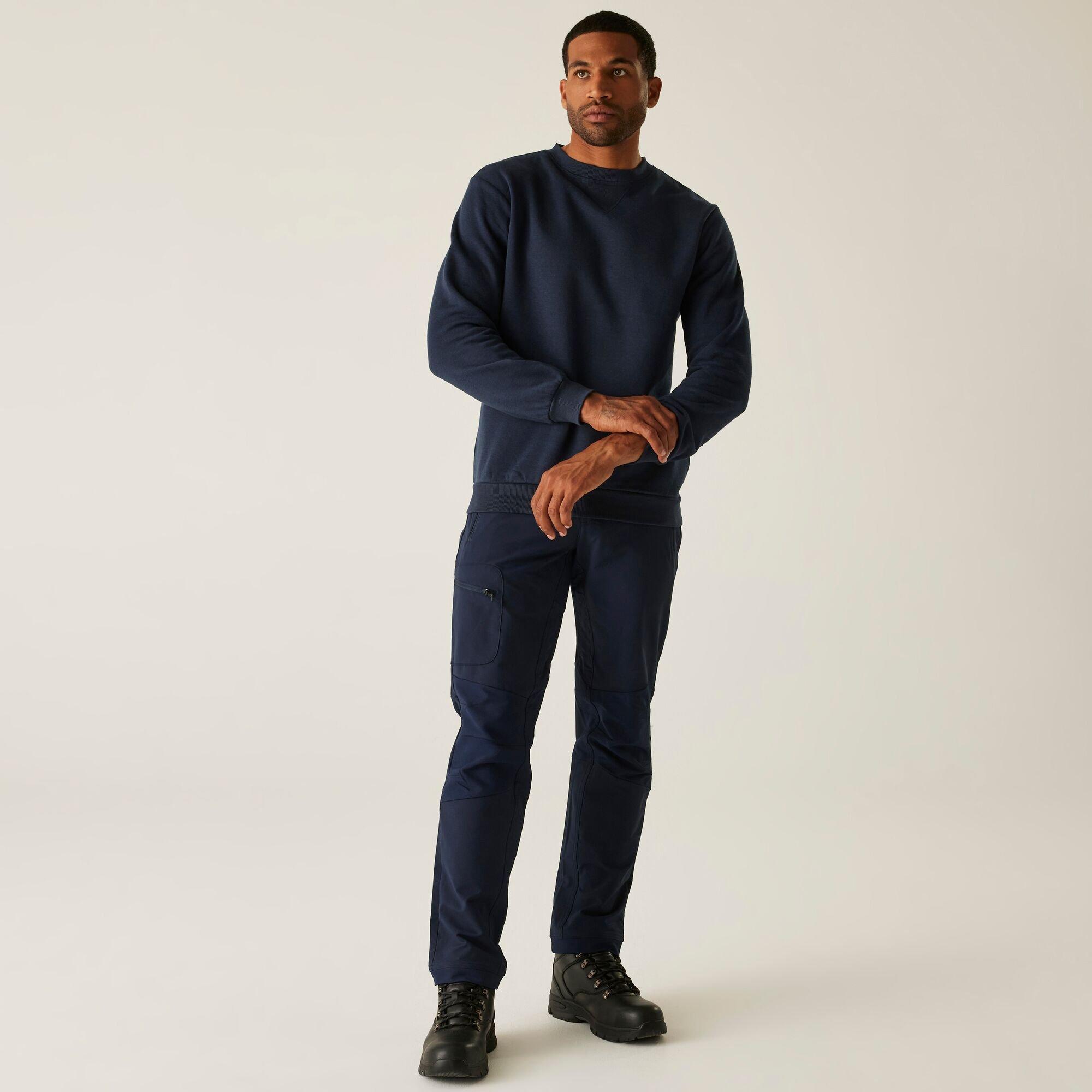 Navy - Regatta - Mens Pro Crewneck Sweatshirt - 3