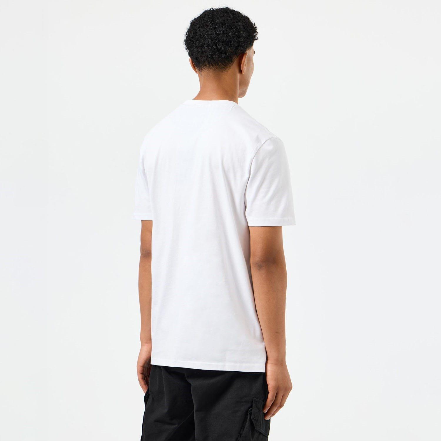 White - Weekend Offender - Sutton Check Detail Pocket T-Shirt - 2