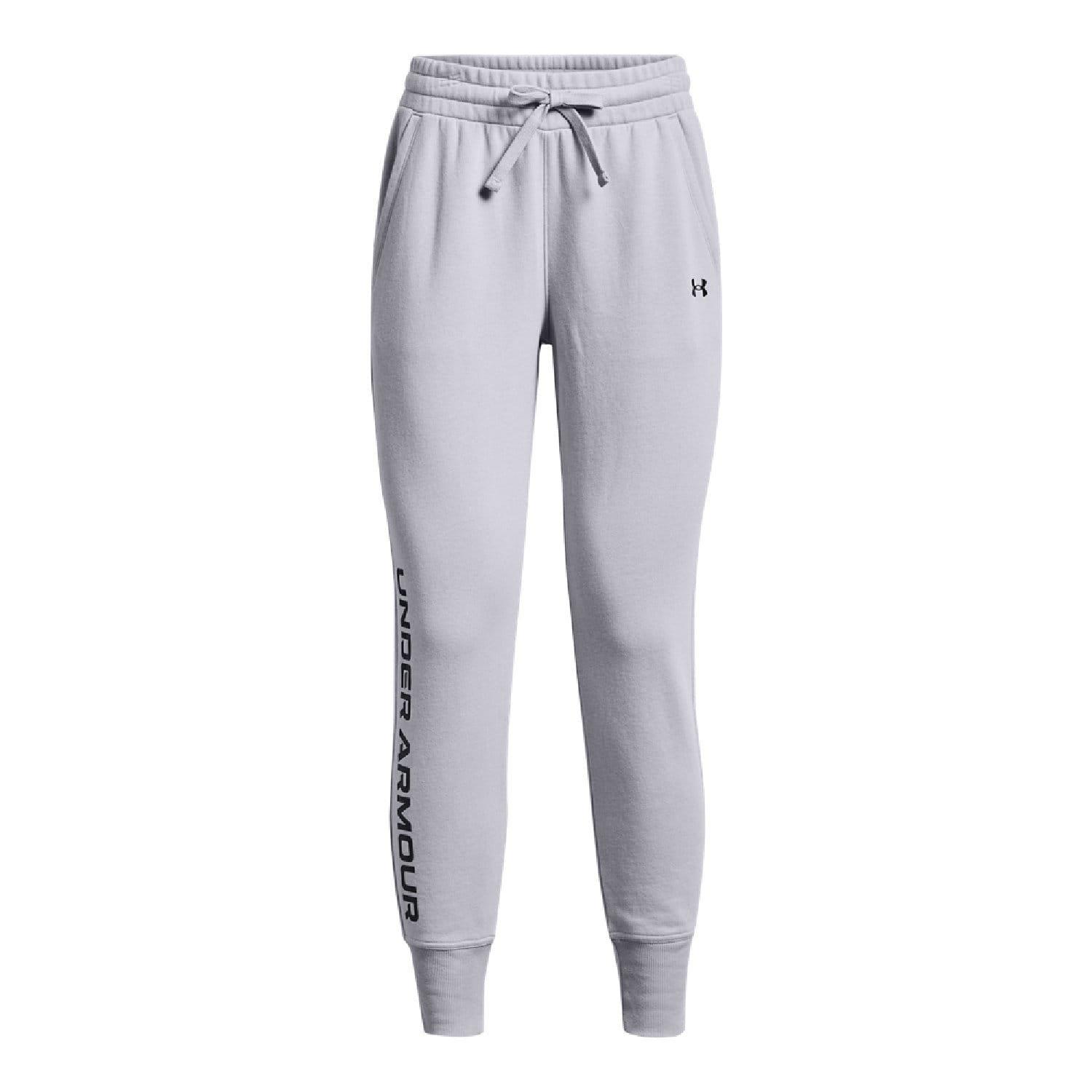 Grey - Under Armour - Rival Fleece Joggers - 3
