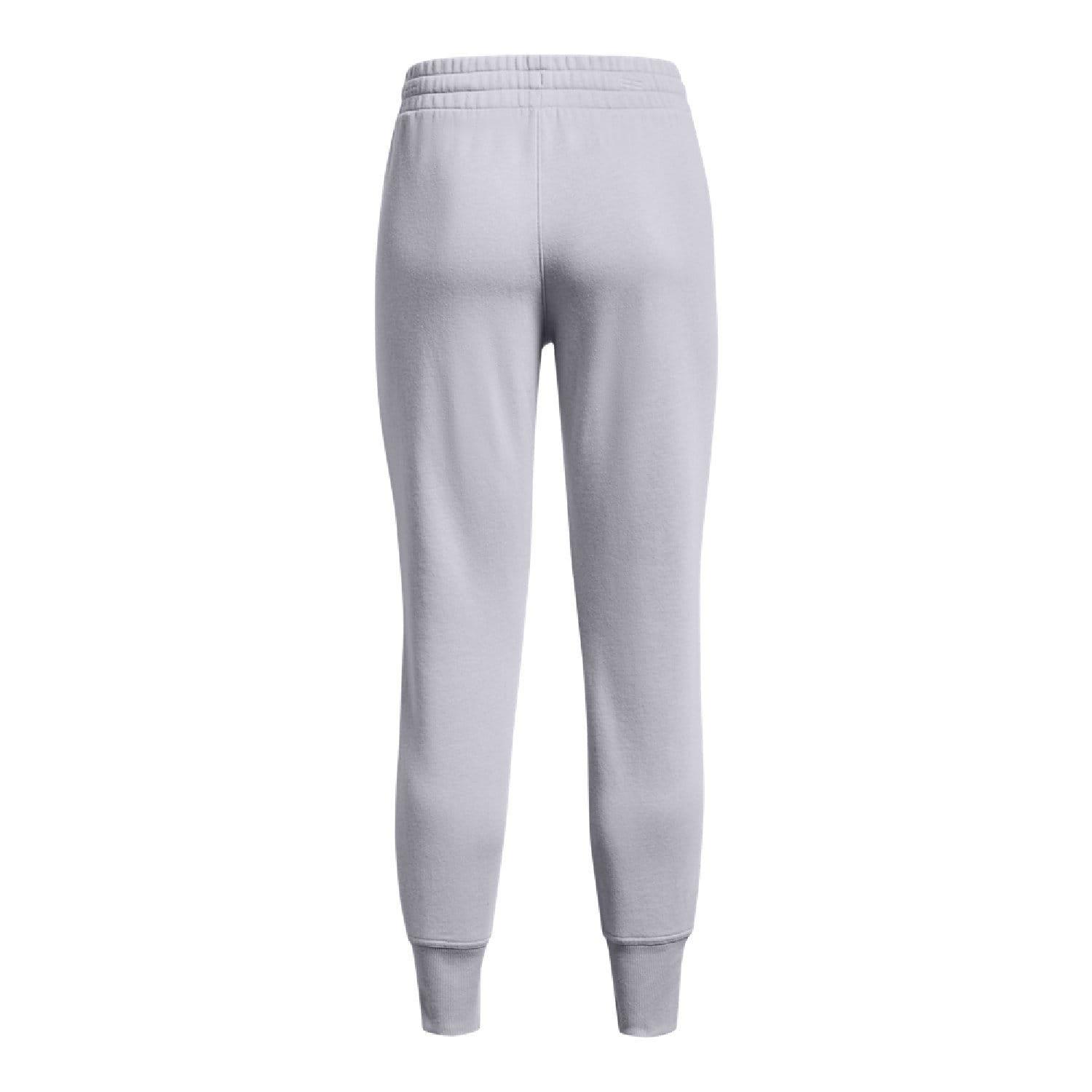 Grey - Under Armour - Rival Fleece Joggers - 4