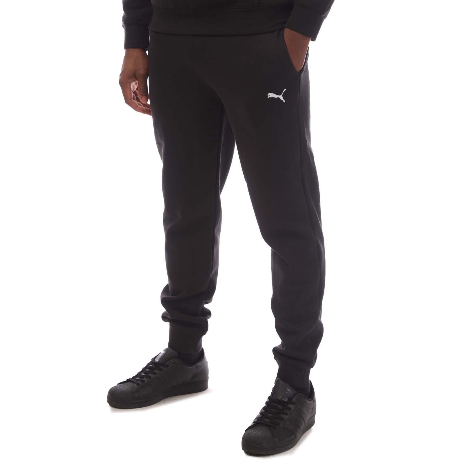 Black - Puma - Small Logo Cuffed Joggers - 1