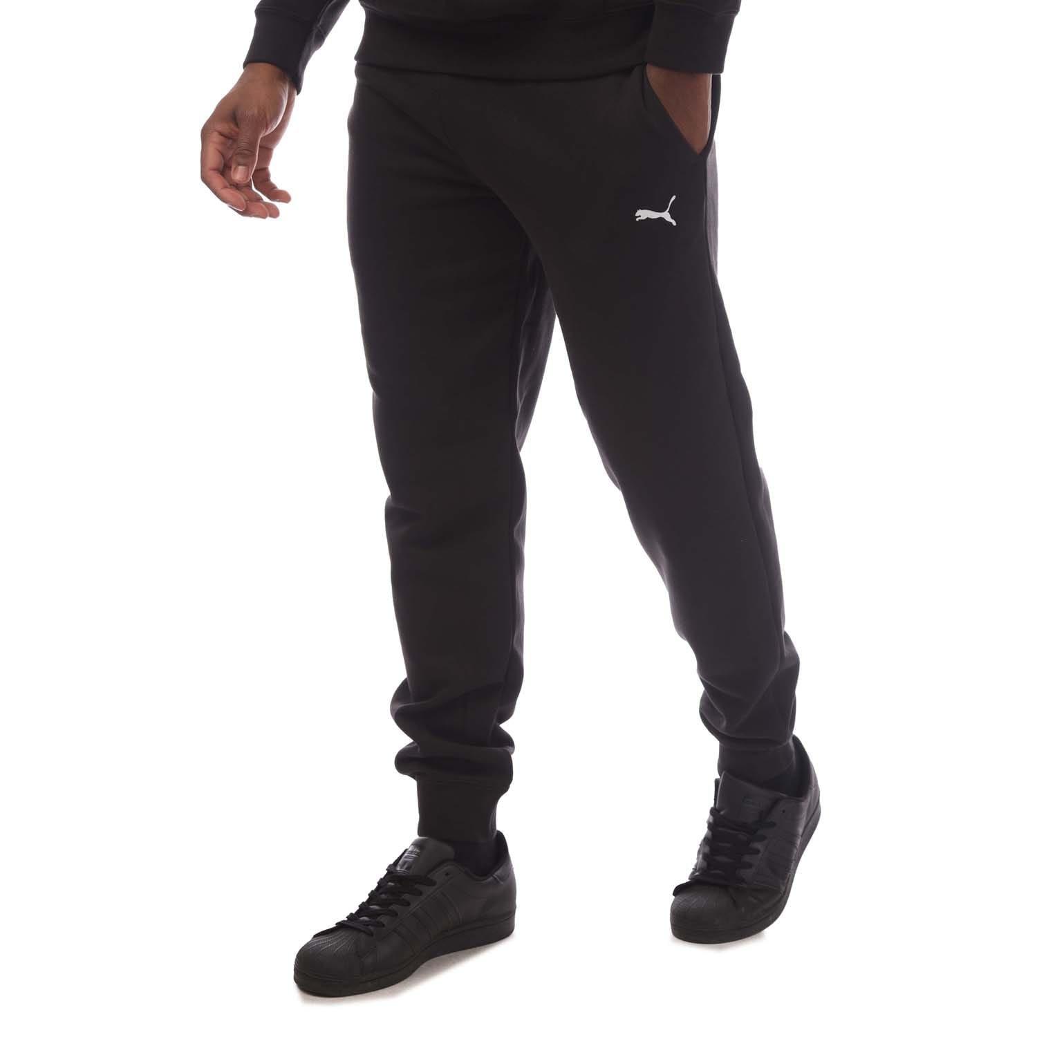 Black - Puma - Small Logo Cuffed Joggers - 2