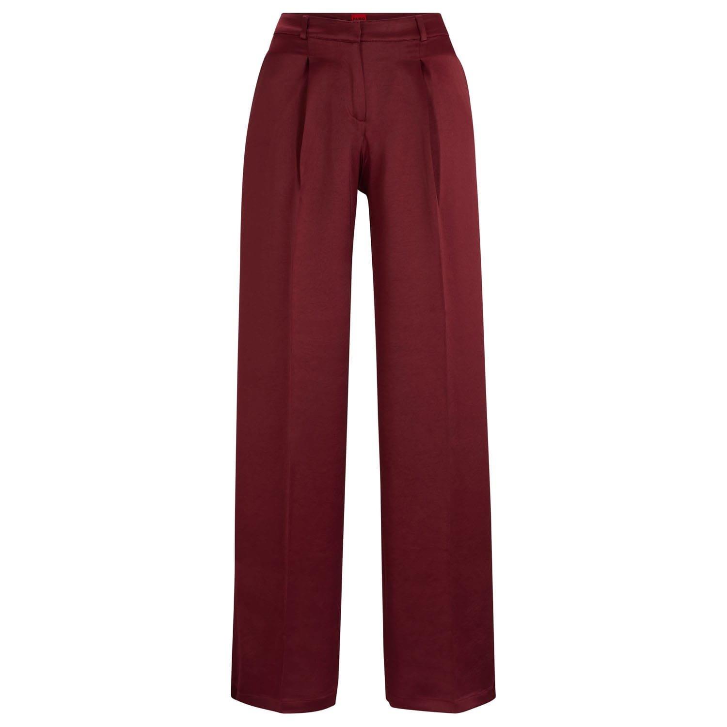 Red - Hugo - Haroti-1 Regular-Fit Trousers - 4