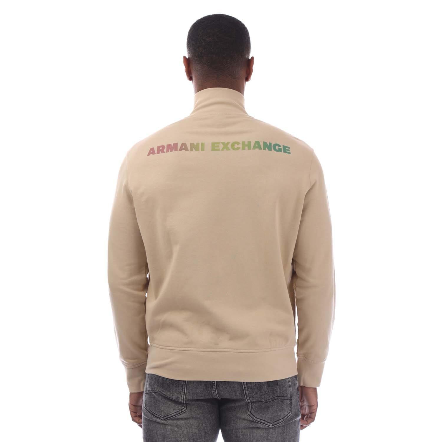 Beige - Armani Exchange - Full-Zip Sweatshirt - 2