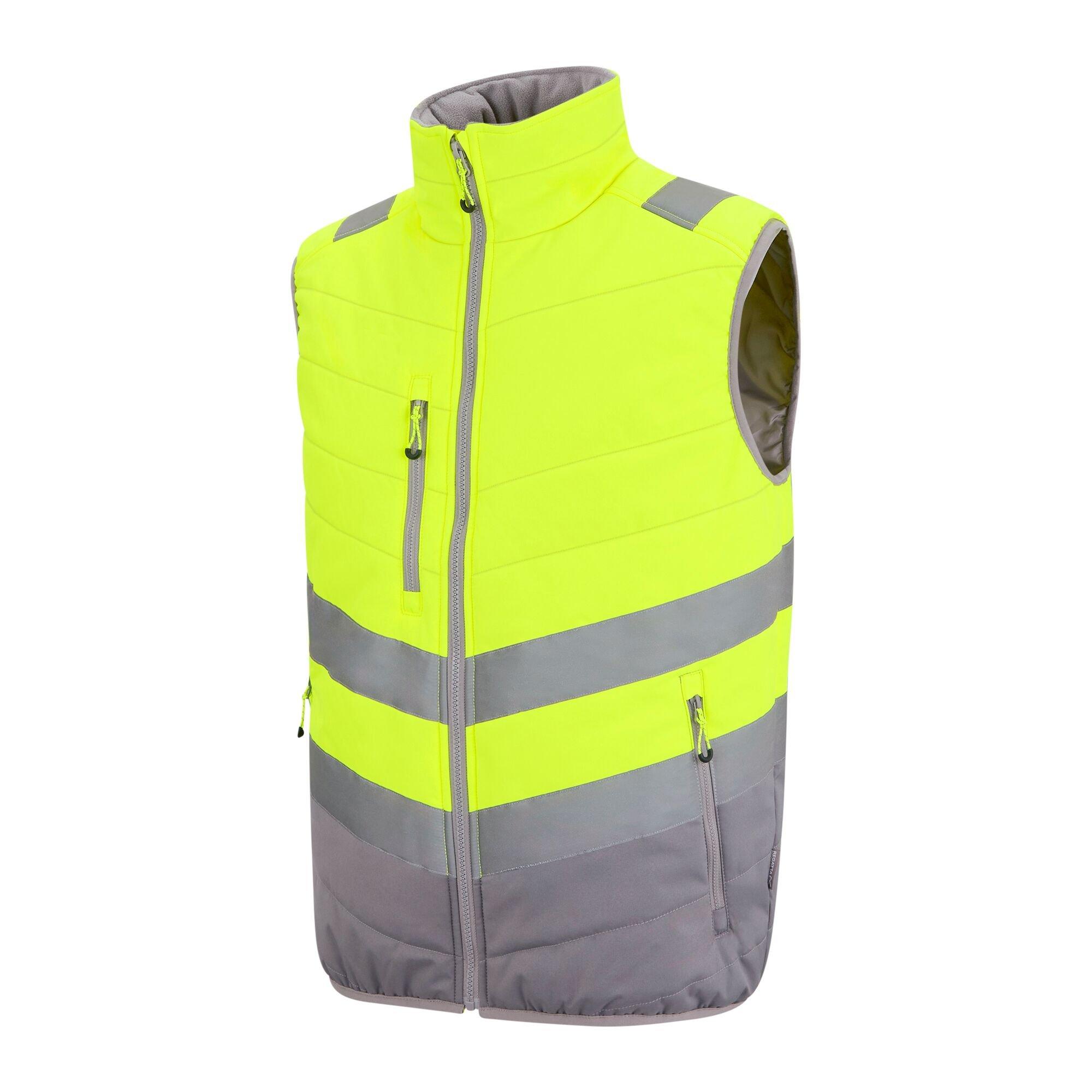 Yellow - Regatta - Hi-Vis 2-Tone Thermal Bodywarmer - 9