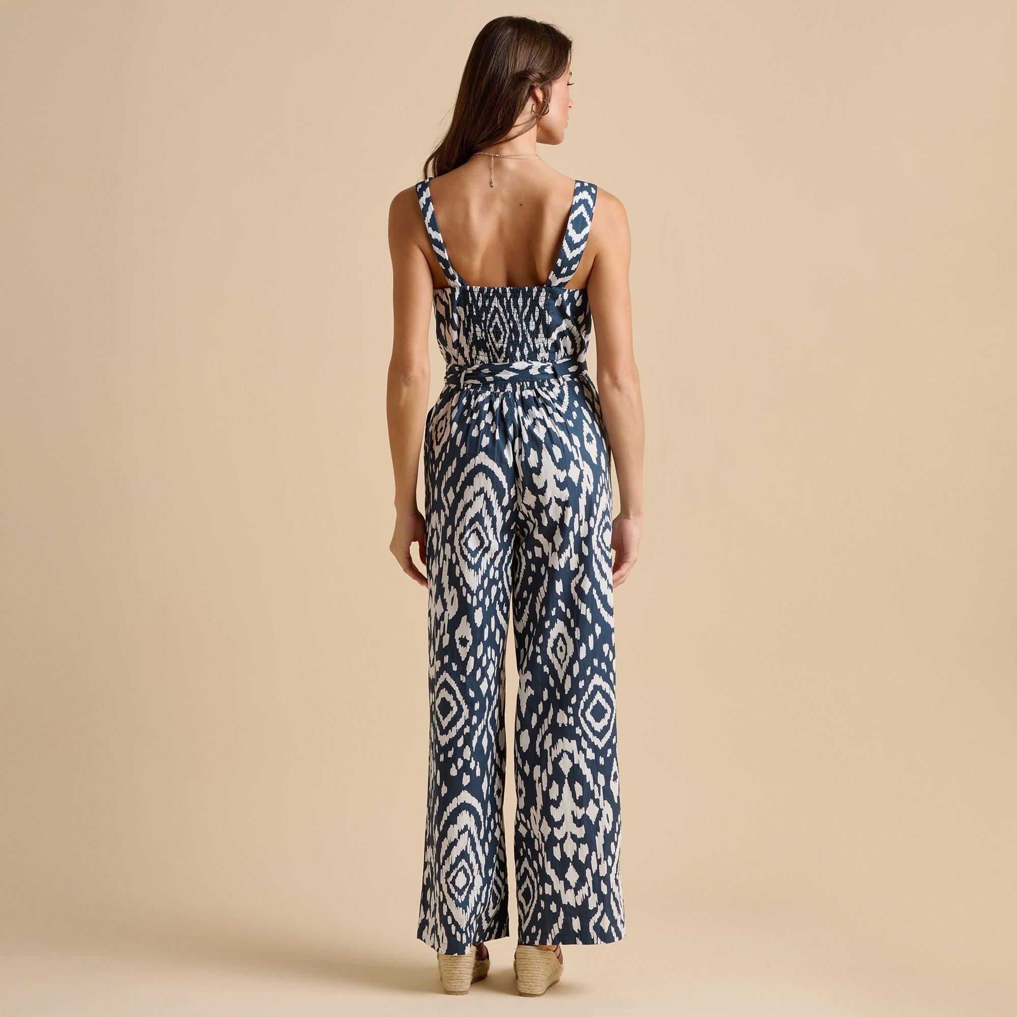 Navy - Brakeburn - Ikat Jumpsuit - 2