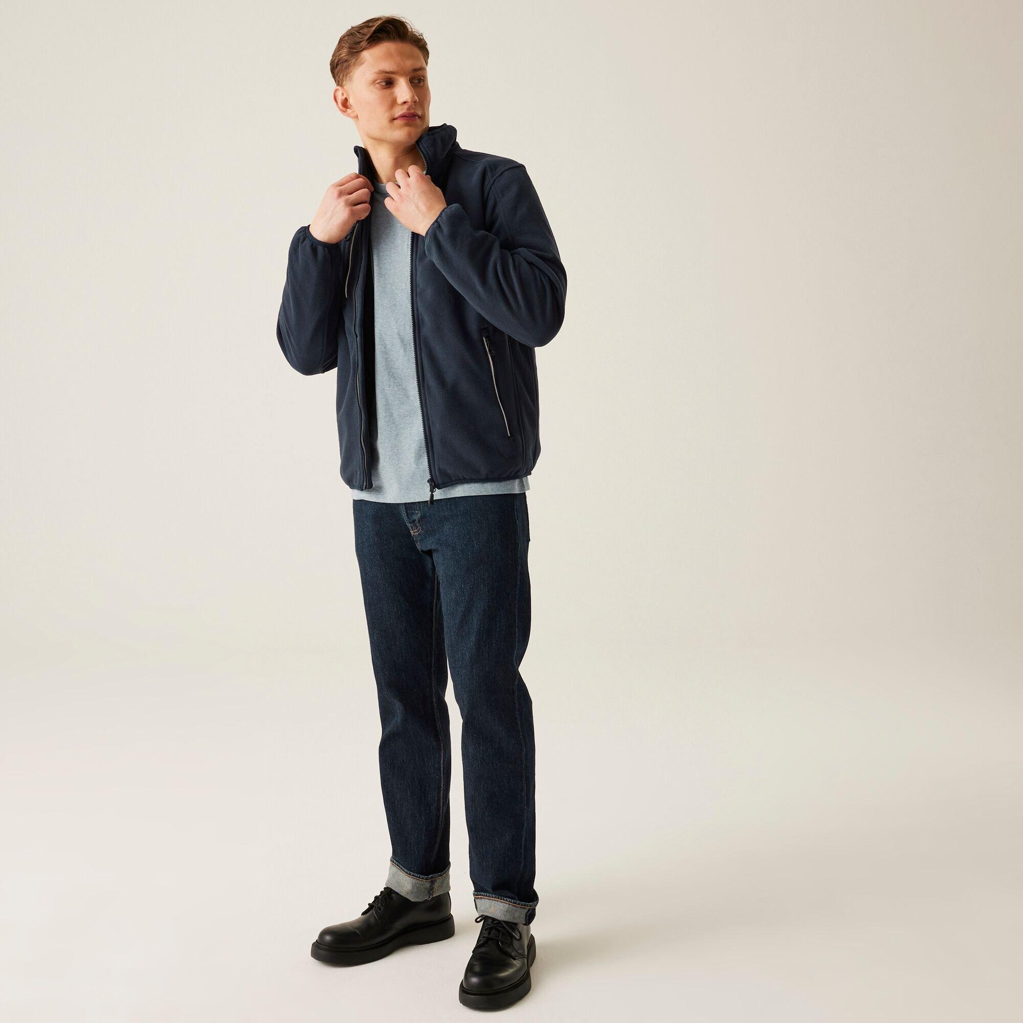 Navy - Regatta - Omicron III Waterproof Breathable Full Zip Fleece - 3