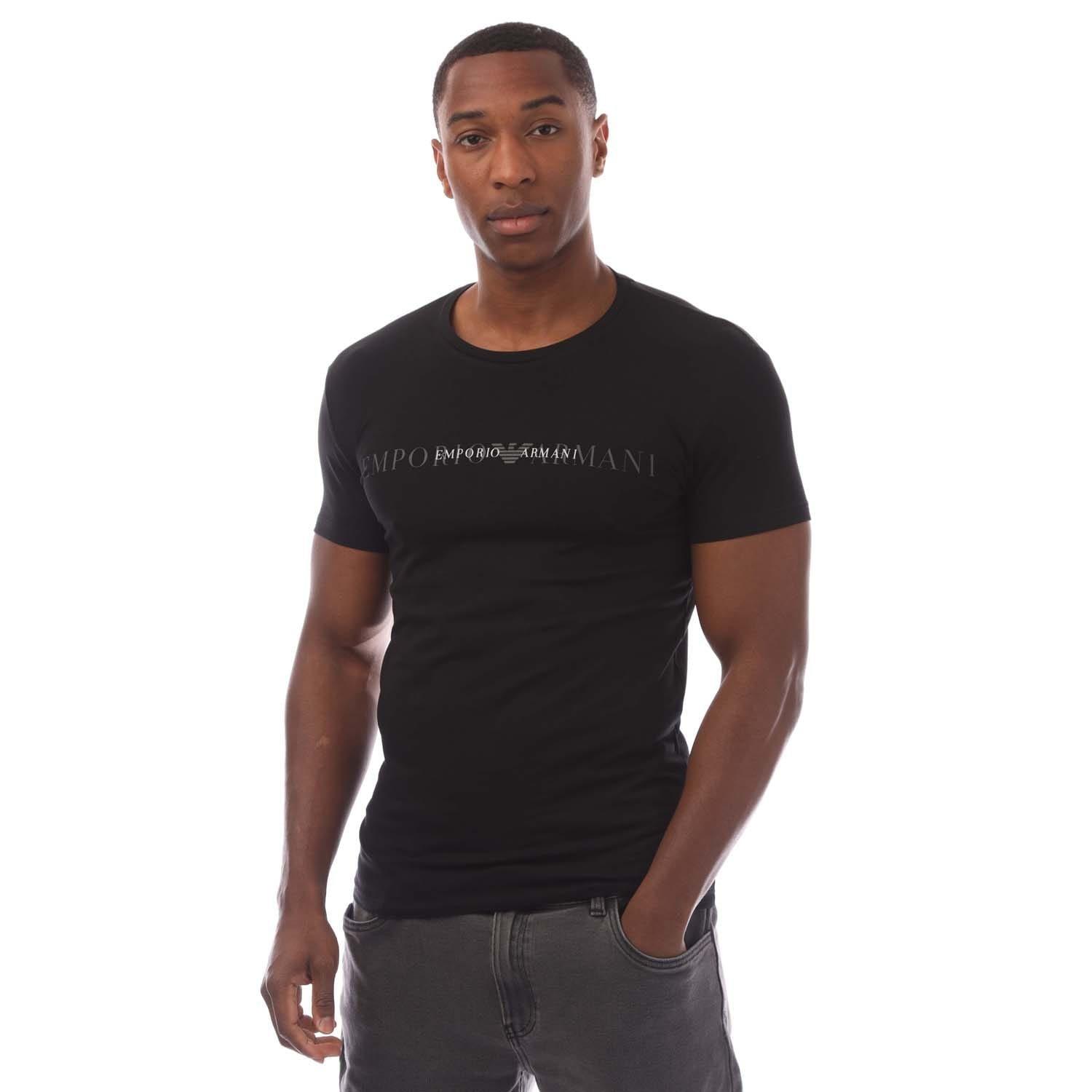 Black - Emporio Armani - Lounge Crewneck T-Shirt - 1