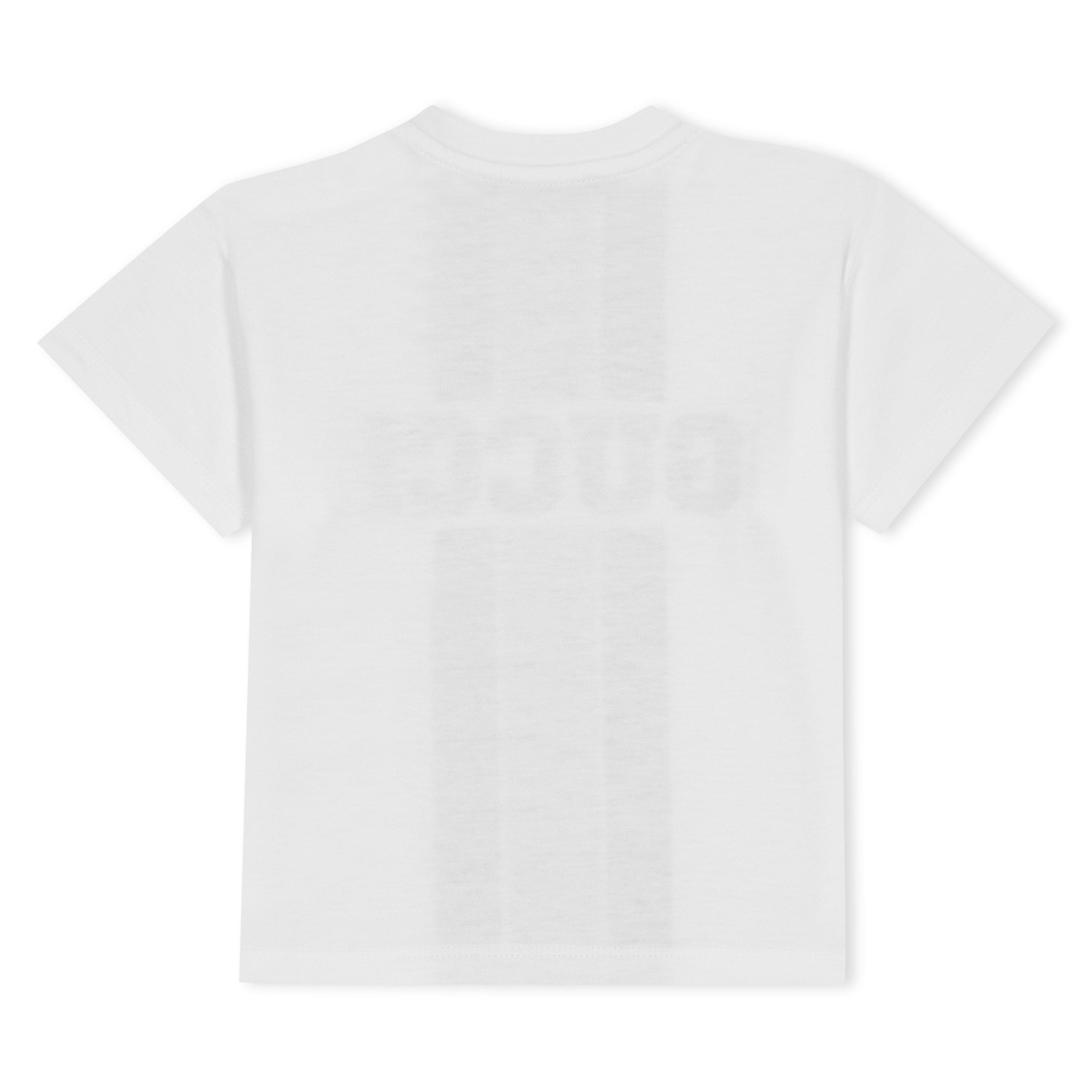 White 9214 - Gucci - Logo Cotton Print T-Shirt Babies - 2