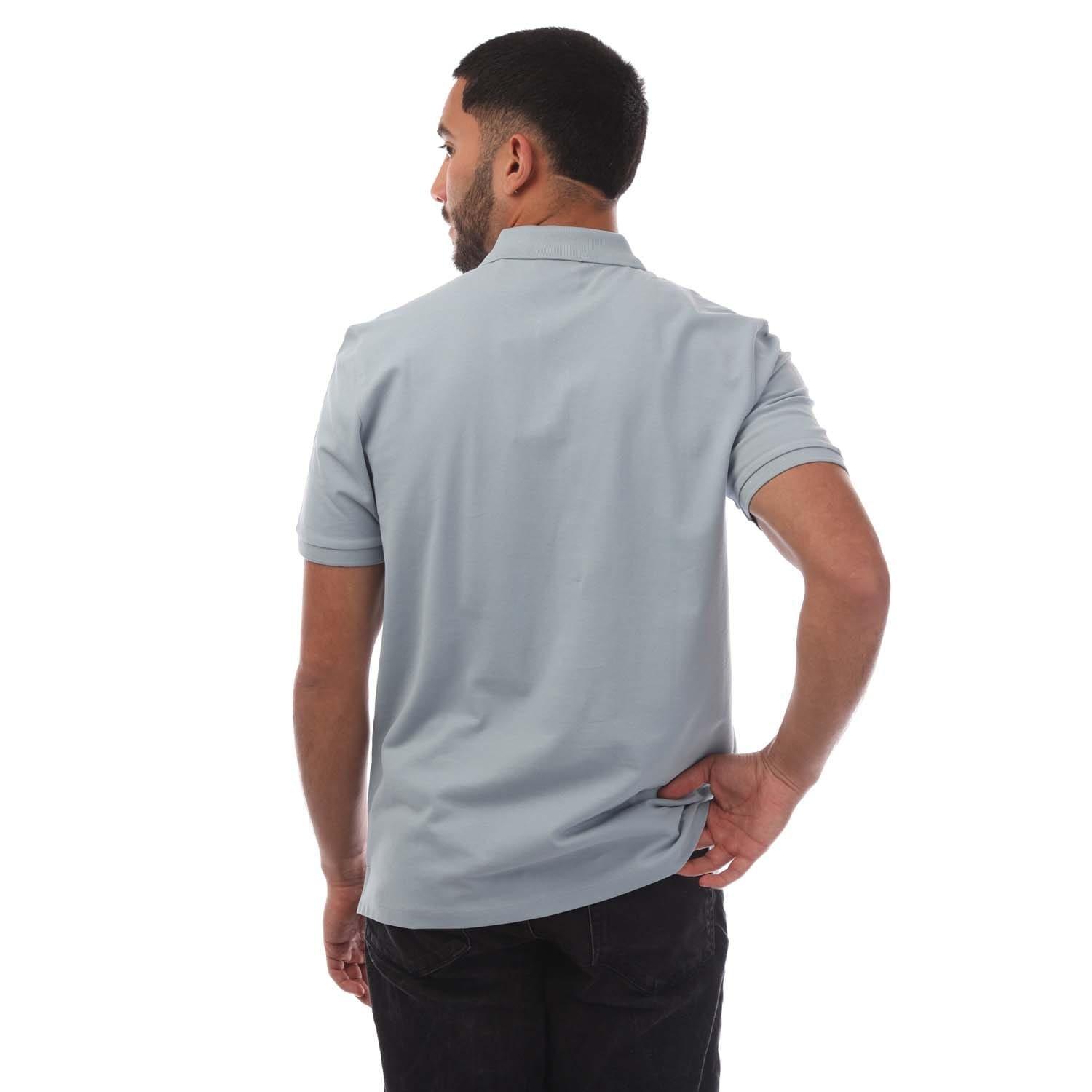 Blue - Hugo - Donos222 Logo Print Polo Shirt - 3