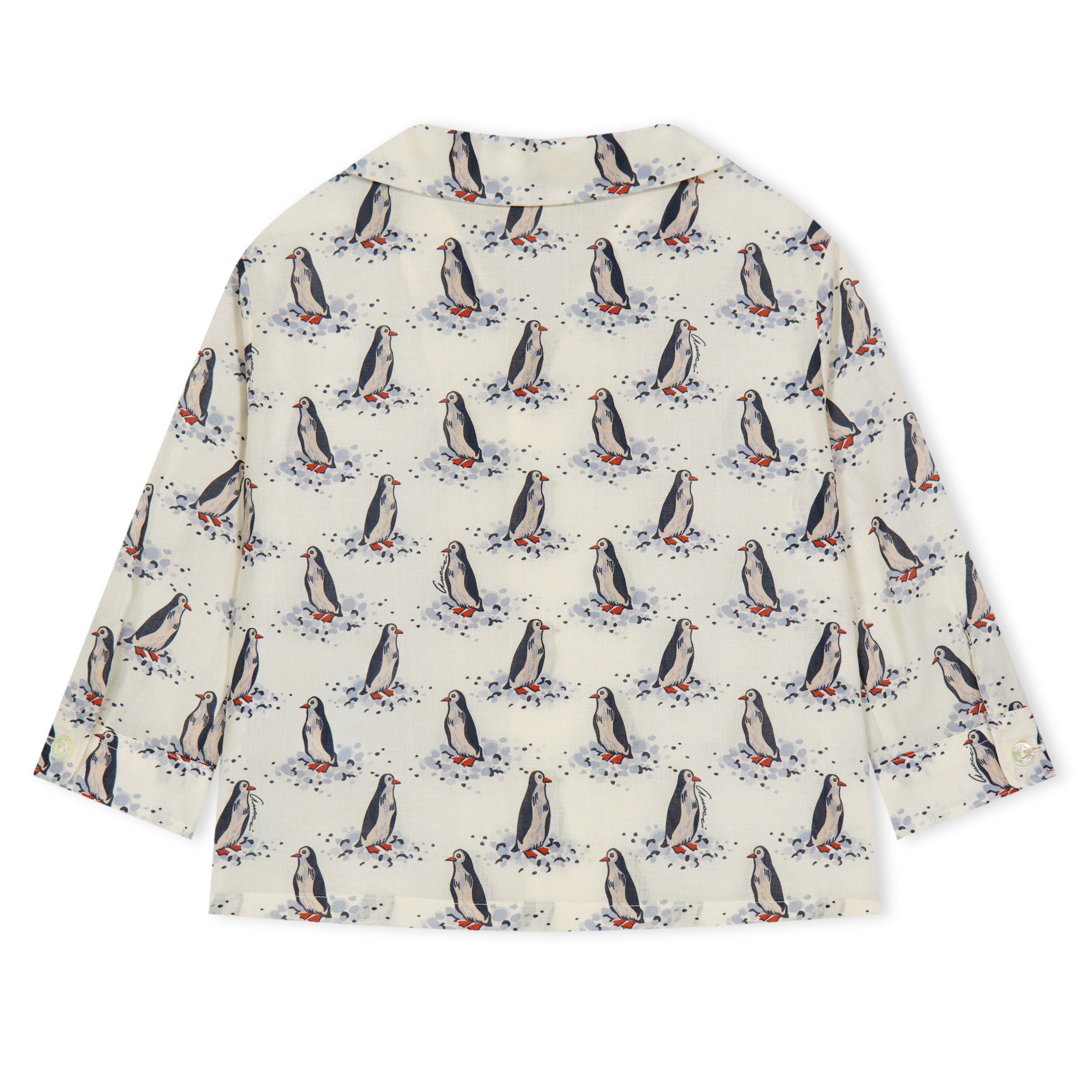 Off Wht 9280 - Gucci - Printed Cotton Shirt Infants - 2