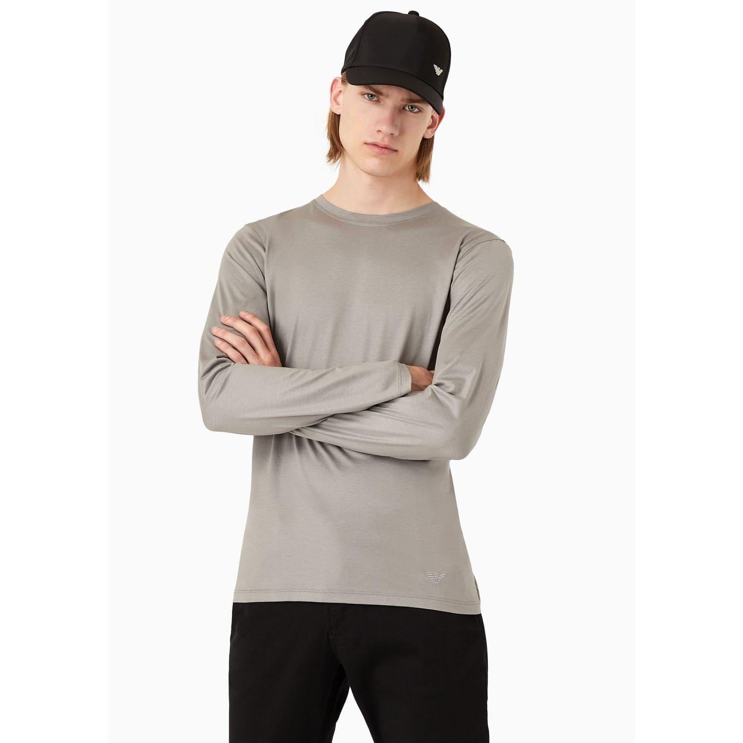 Emporio Armani Men's Grey T-Shirt - S