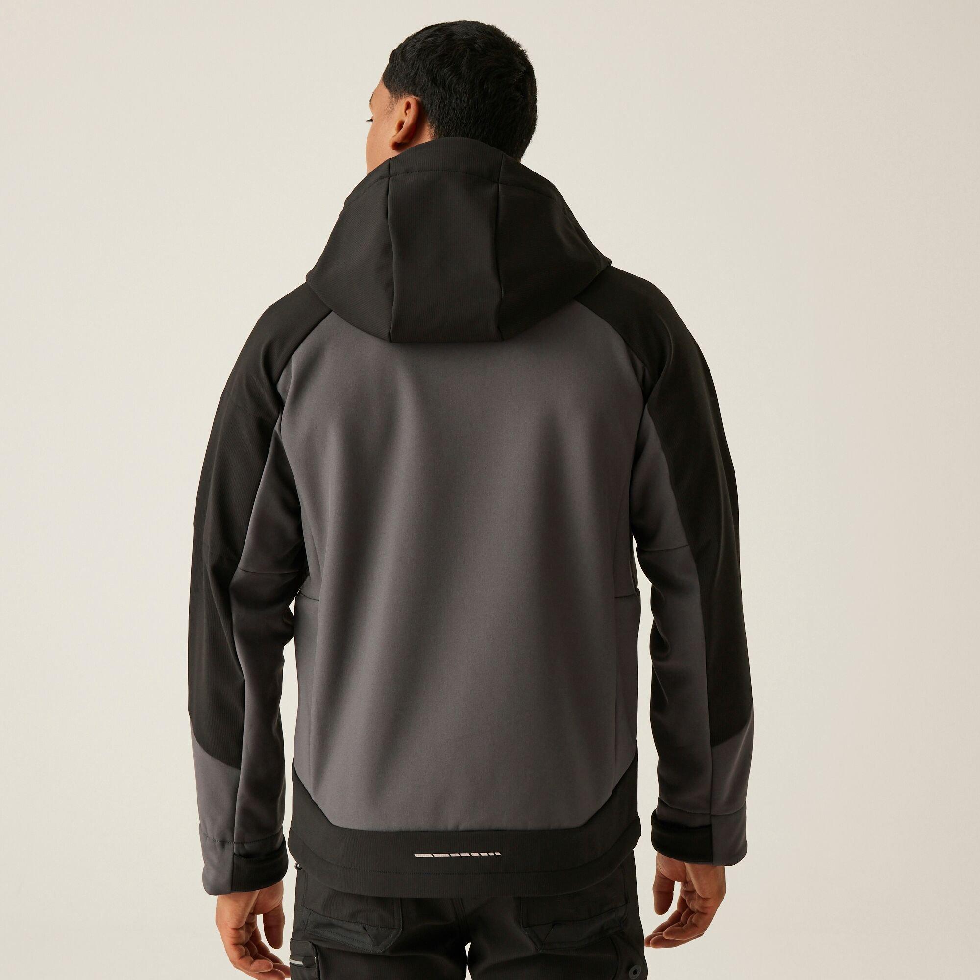 Slate Grey Blac - Regatta - Mens 4Tex Stretch 3 Layer Softshell Jacket - 2