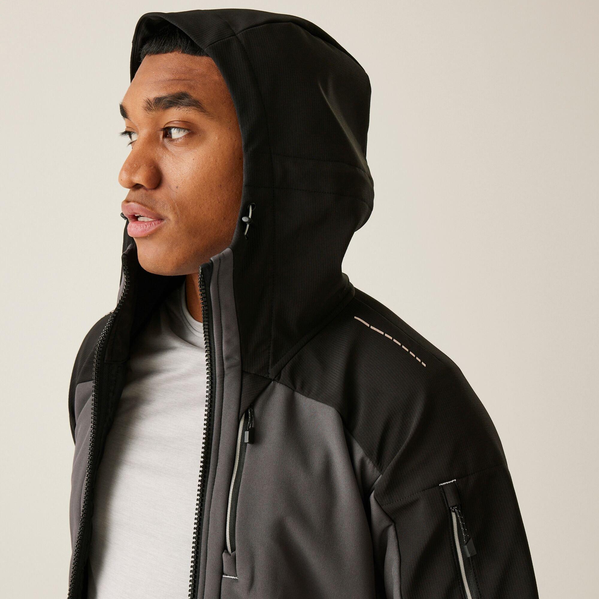 Slate Grey Blac - Regatta - Mens 4Tex Stretch 3 Layer Softshell Jacket - 9