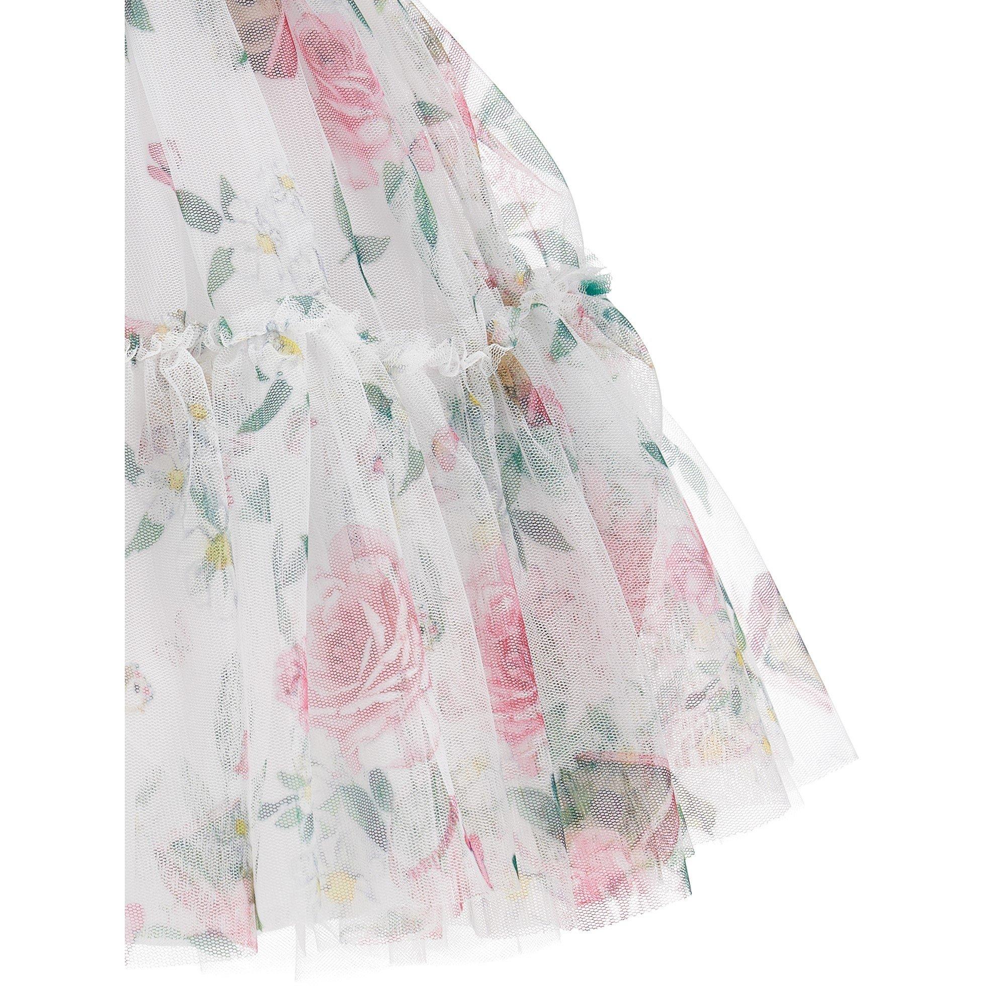 White/Mult 9984 - Monnalisa - Kids' MonLisa Jersey Dress - 3