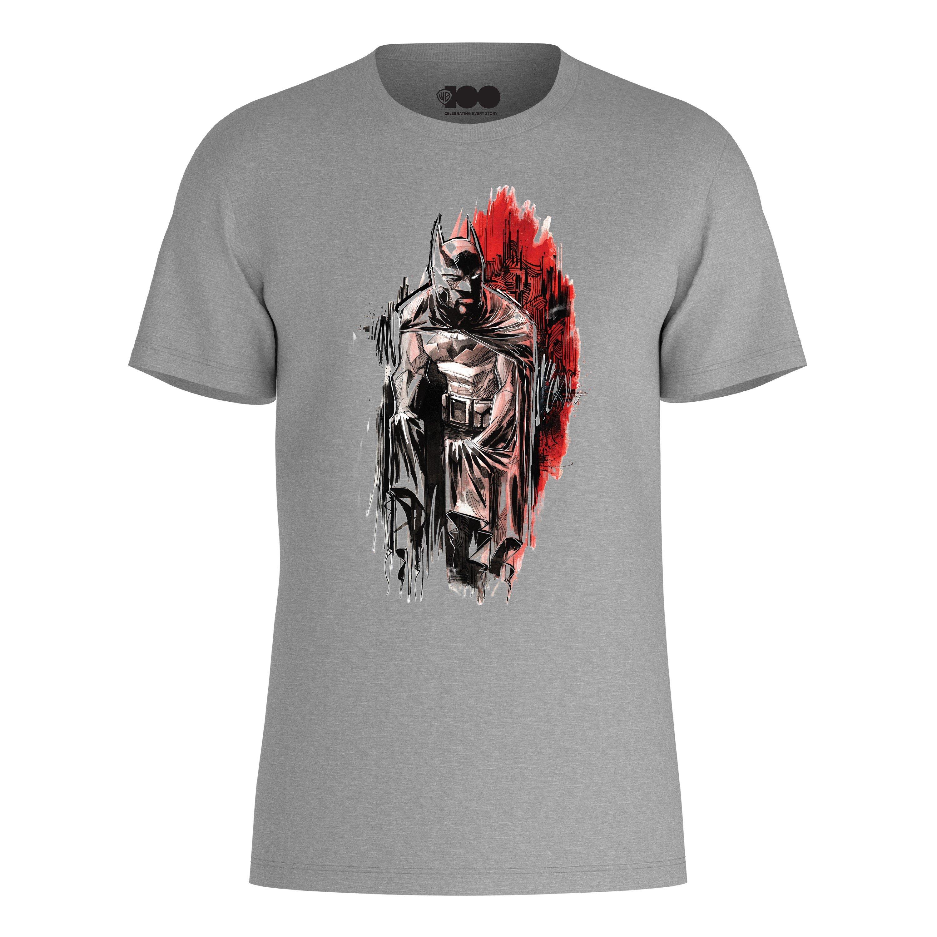 Grises - Warner Brothers - WB Batman Watercolour T-Shirt