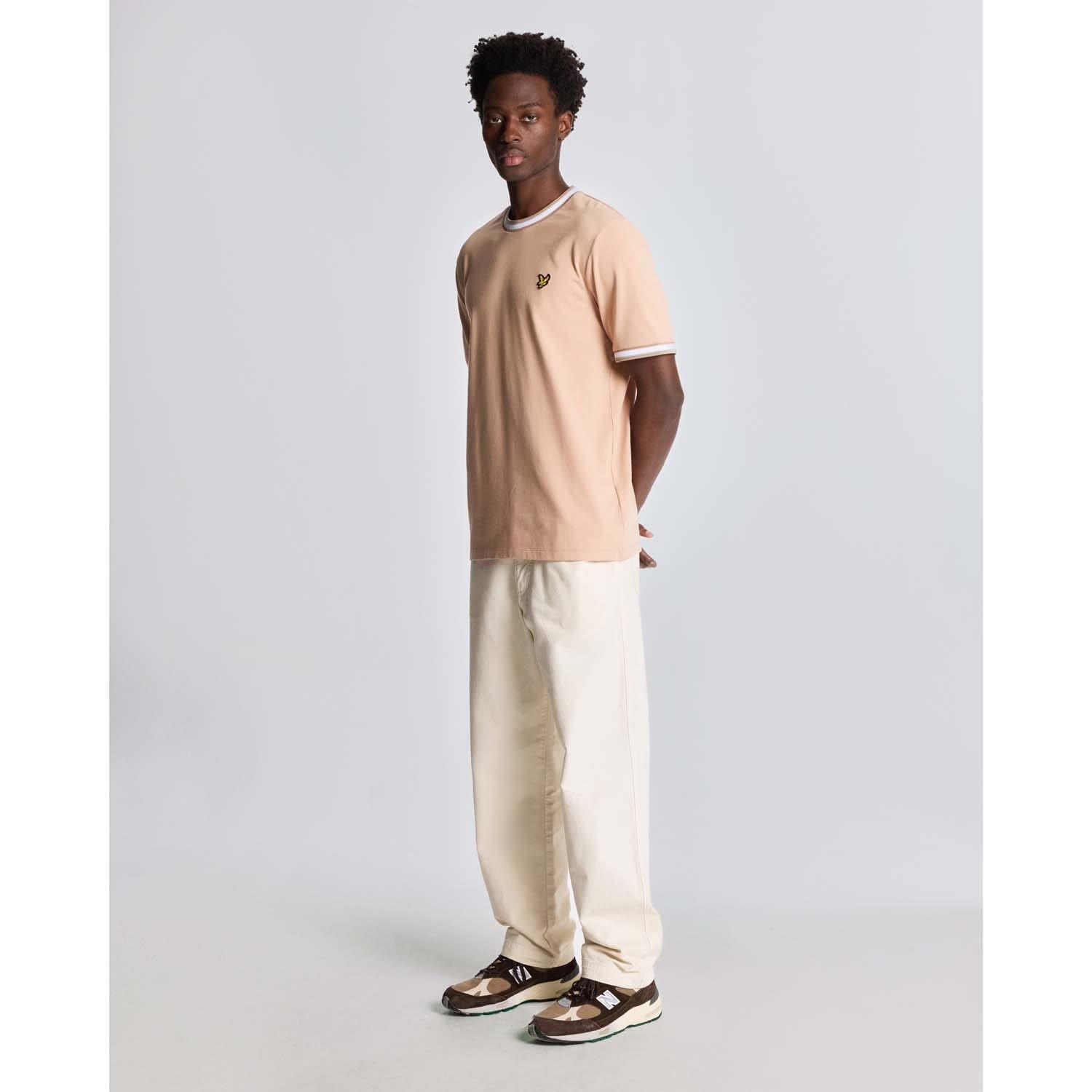 Orange - Lyle and Scott - Multi Tipped T-Shirt - 2