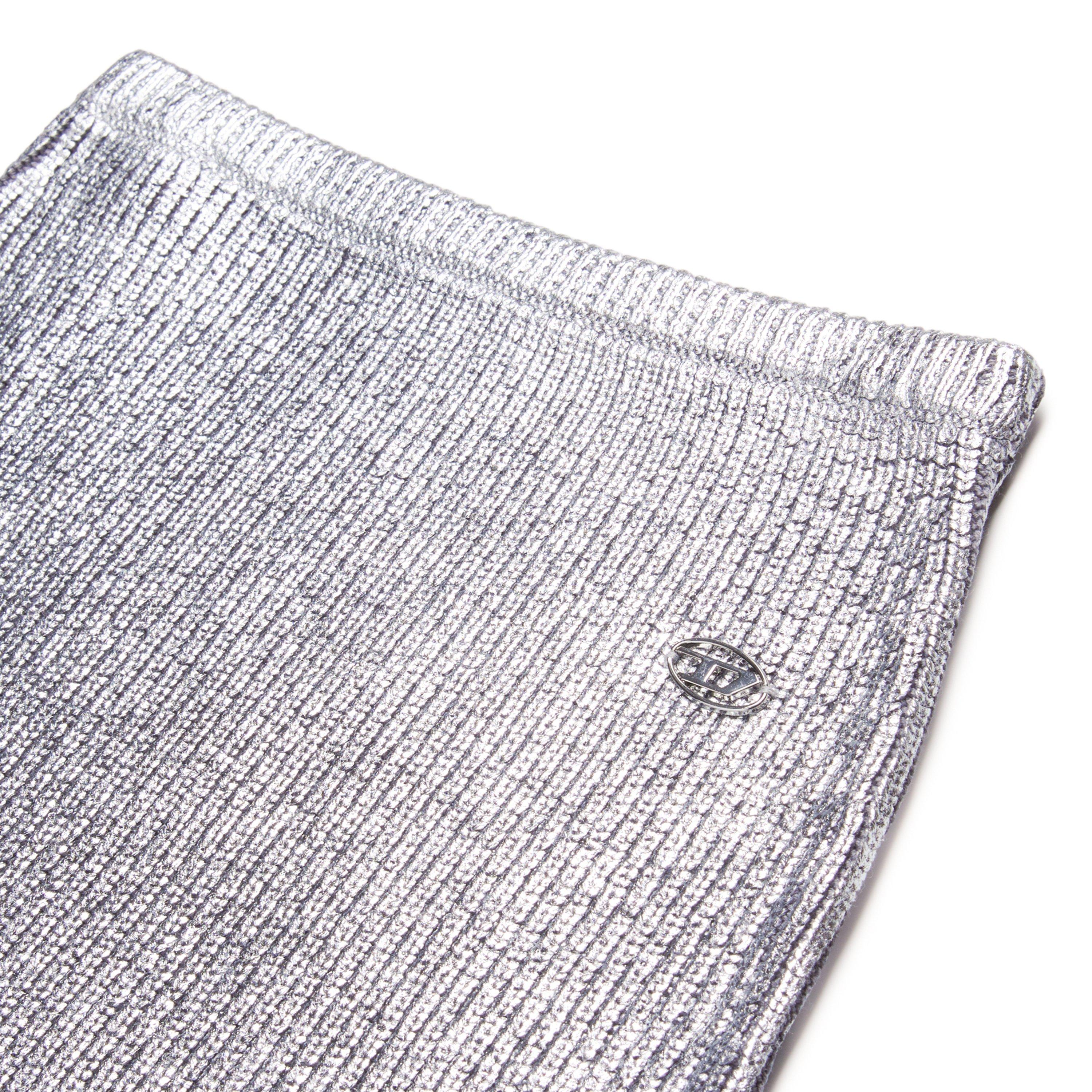 Argento K986 - Diesel - Kids' Metallic Knitted Skirt - 3