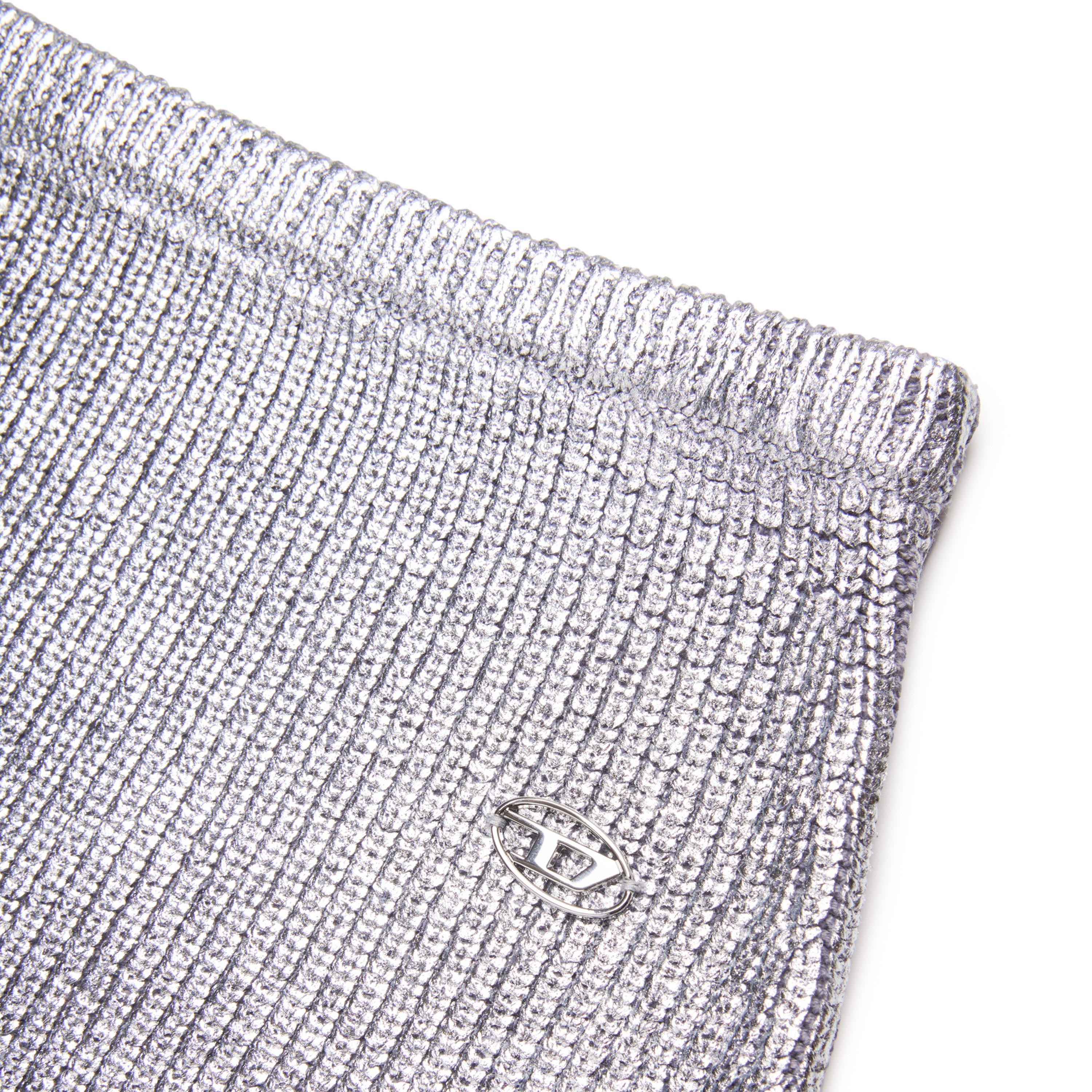 Argento K986 - Diesel - Kids' Metallic Knitted Skirt - 4
