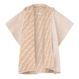 Fendi Ff Knit Cape Juniors