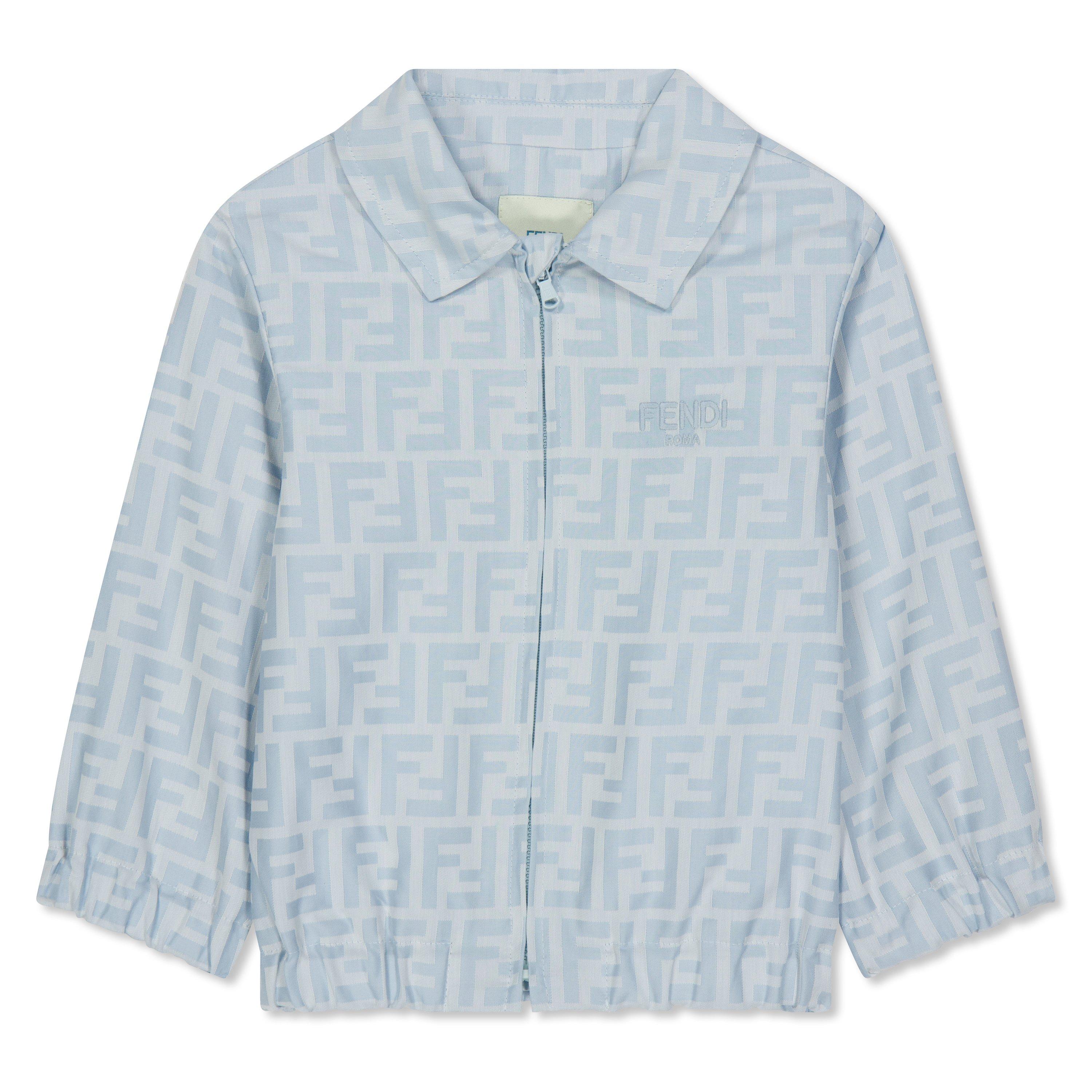 Fendi Unisex Kids FF Cotton Long Sleeve Windbreaker