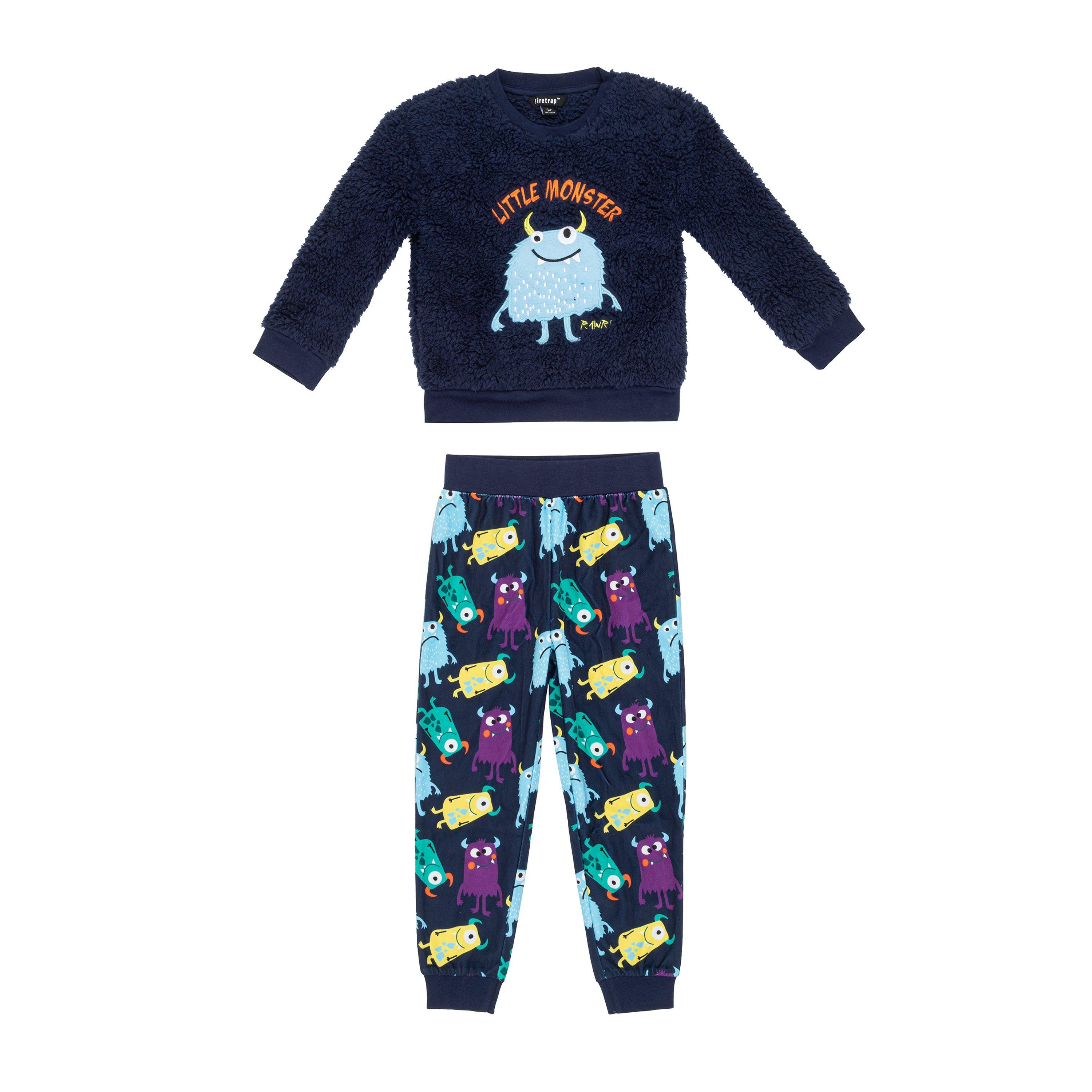 Navy/Multi - Firetrap - Boys Monster Borg Twosie - 1