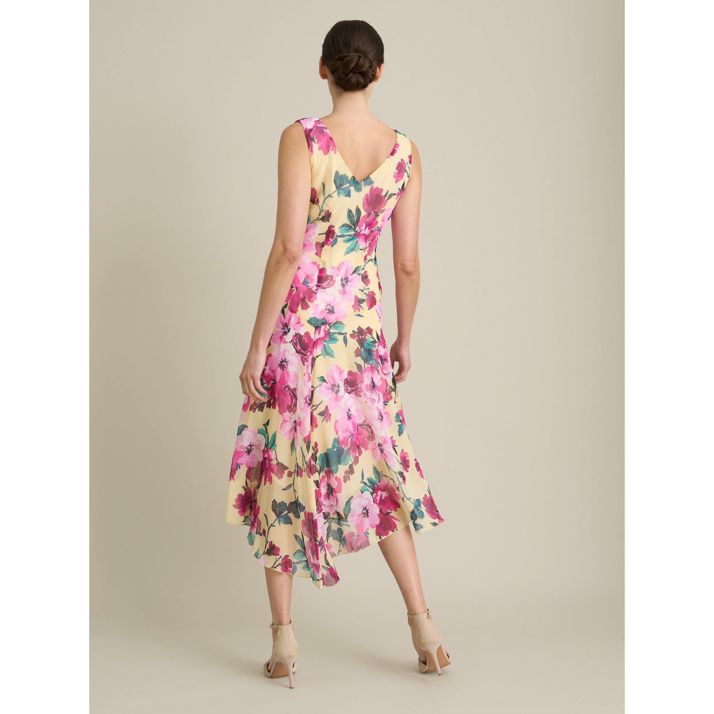 Yellow - Gina Bacconi - India Chiffon Print Dress - 2