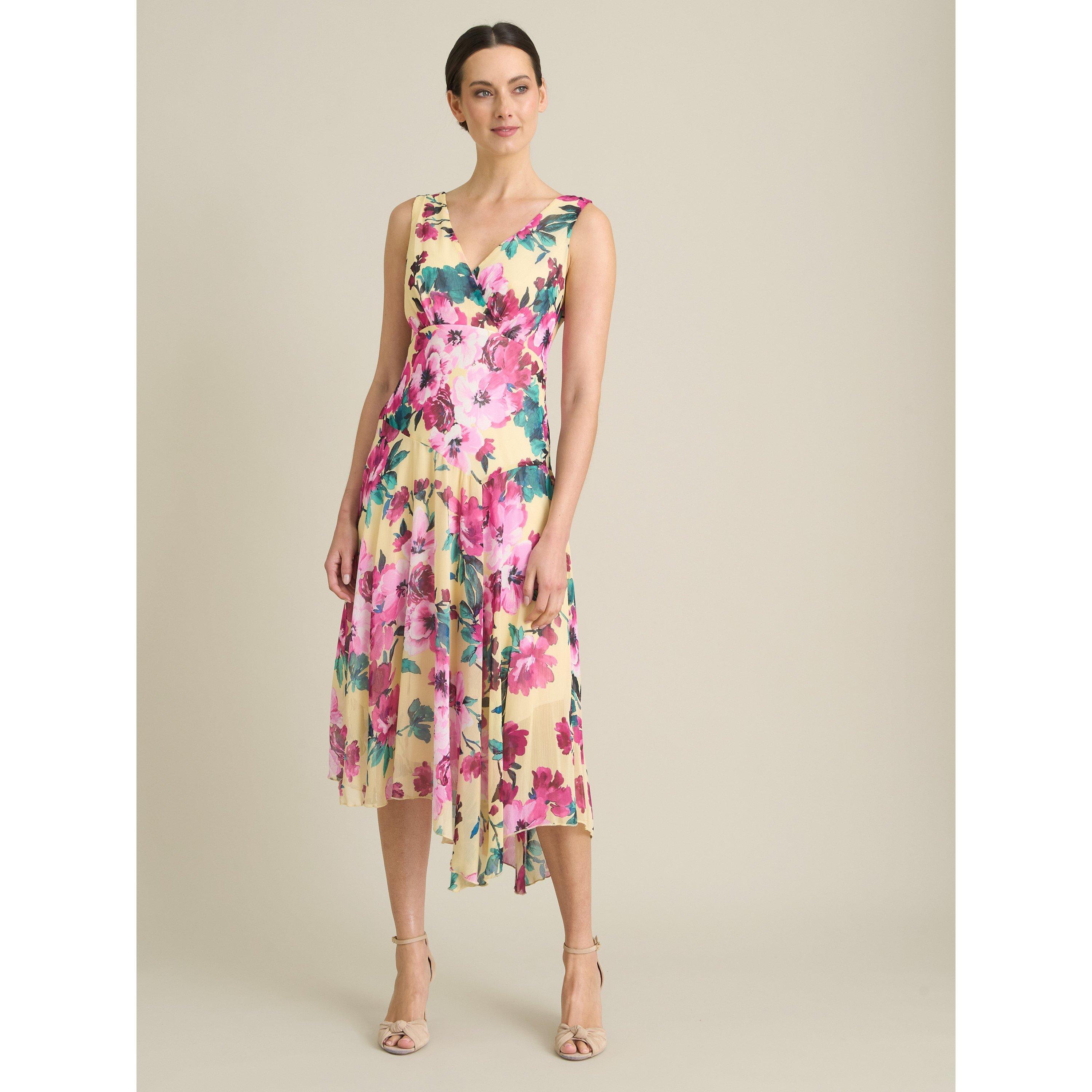 Yellow - Gina Bacconi - India Chiffon Print Dress - 3
