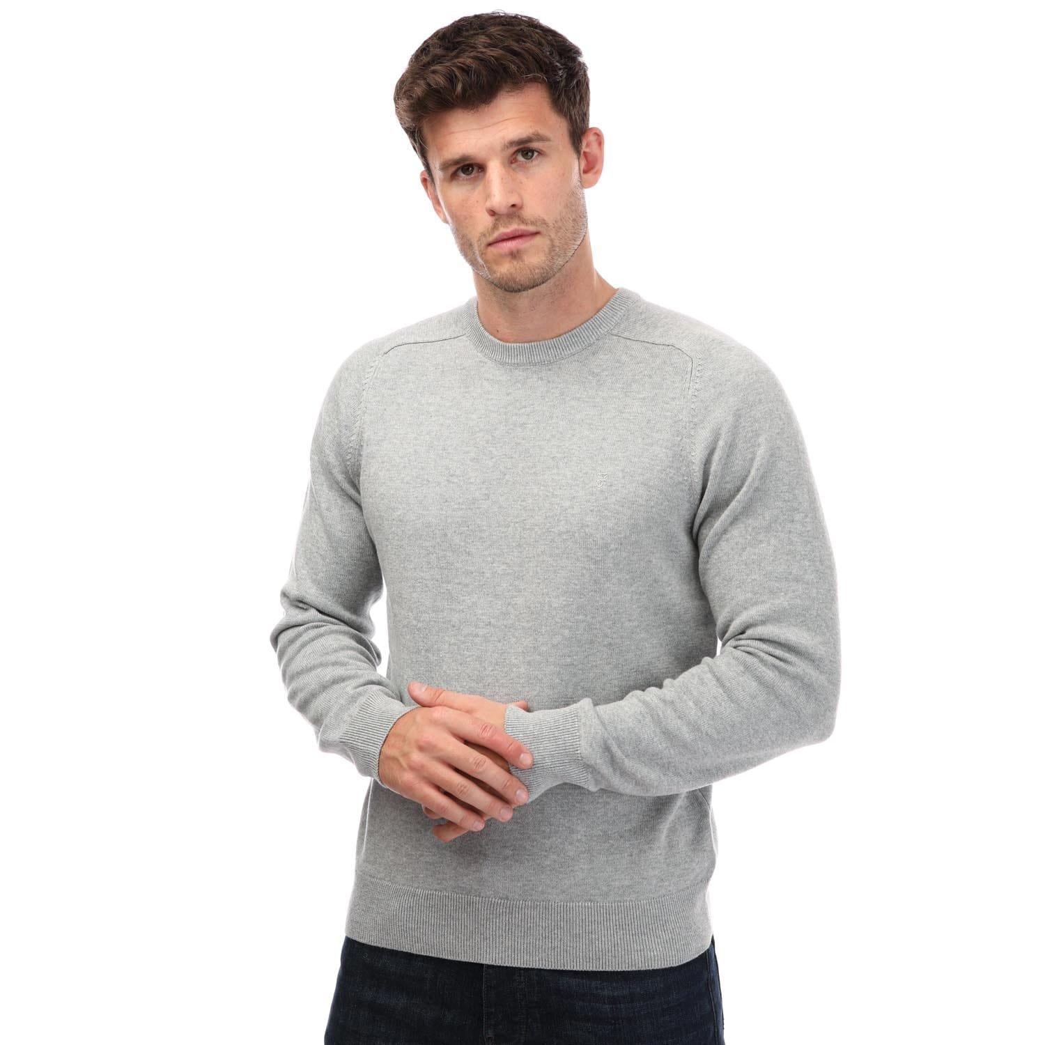 Grey - Farah - Stern Crew Neck Sweater - 1
