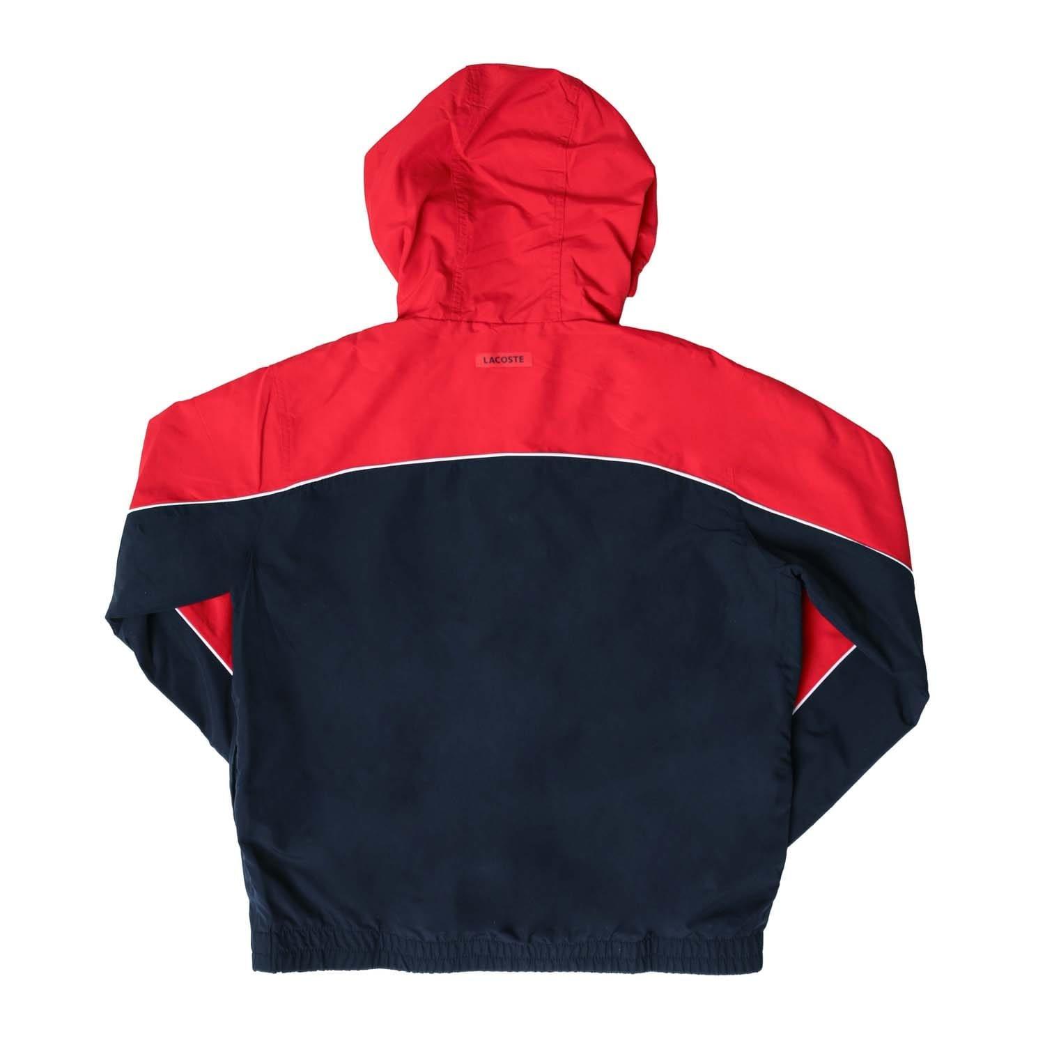 Red Navy - Lacoste - Water-Repellent Windbreaker Jacket - 2