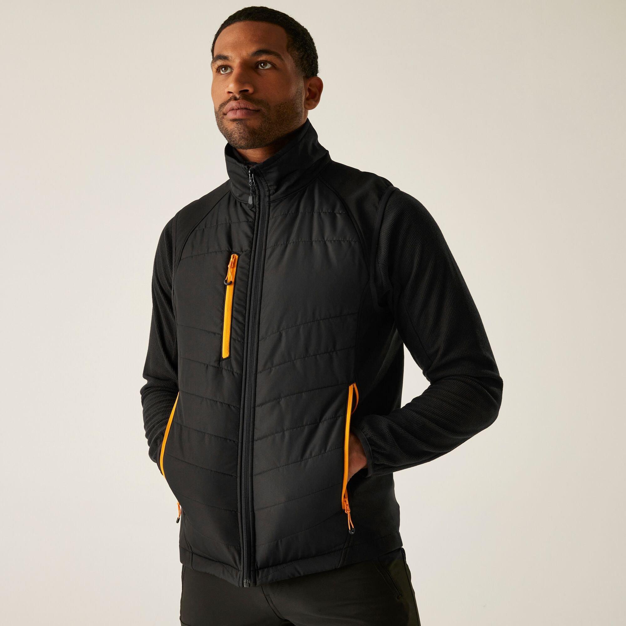 Regatta Men's Pro Universal Bodywarmer - Black Orange Po - S
