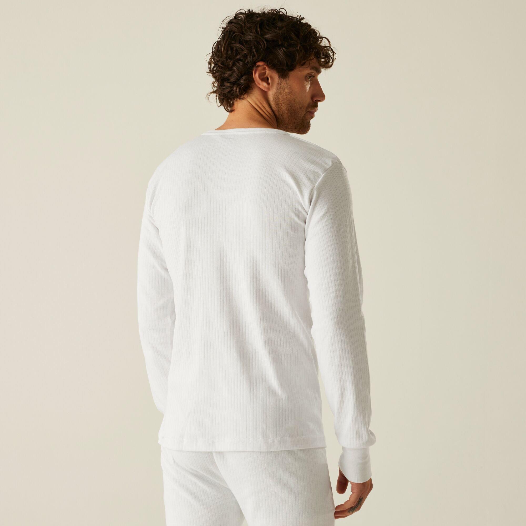 White - Regatta - Mens Long Sleeve Thermal Vest - 2