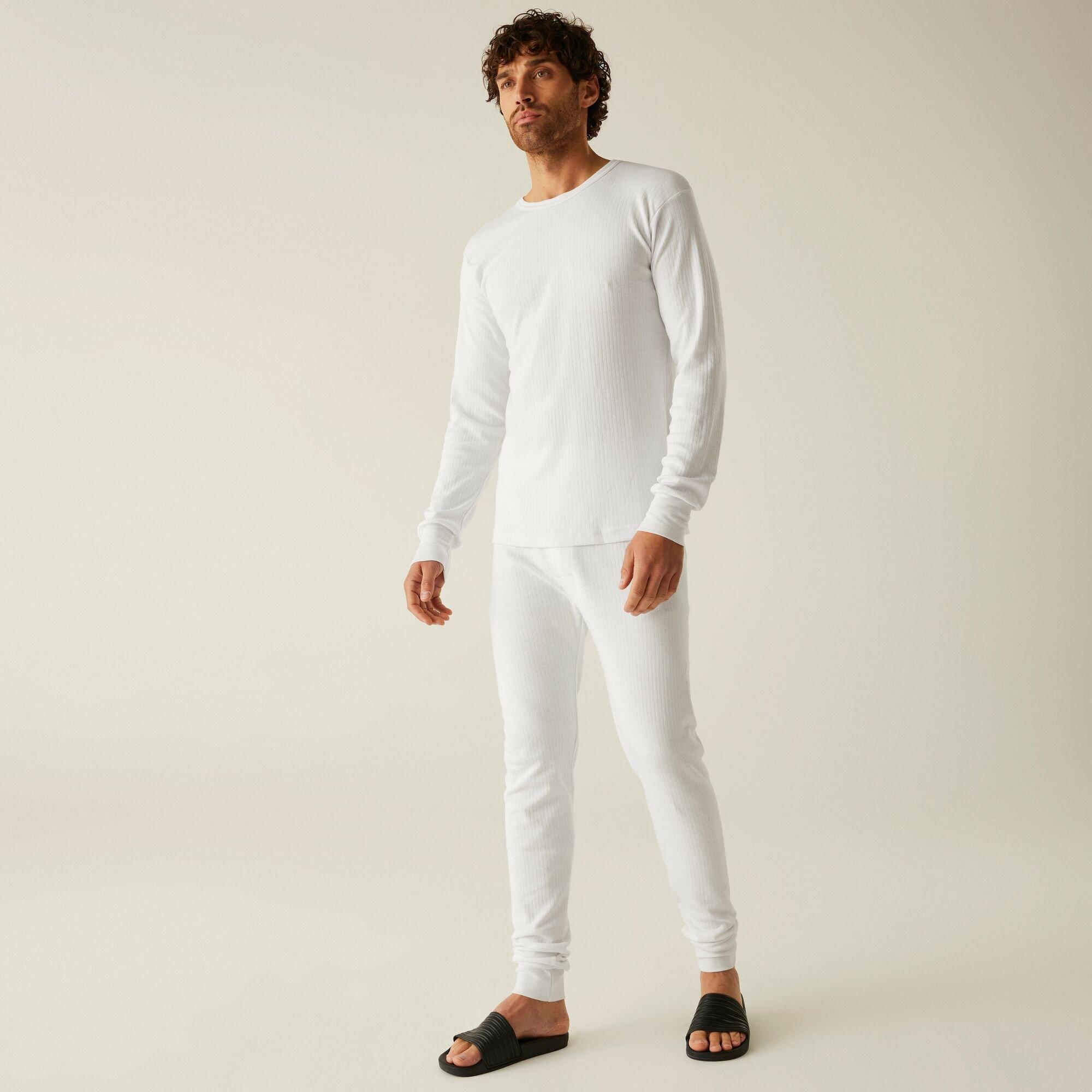 White - Regatta - Mens Long Sleeve Thermal Vest - 3