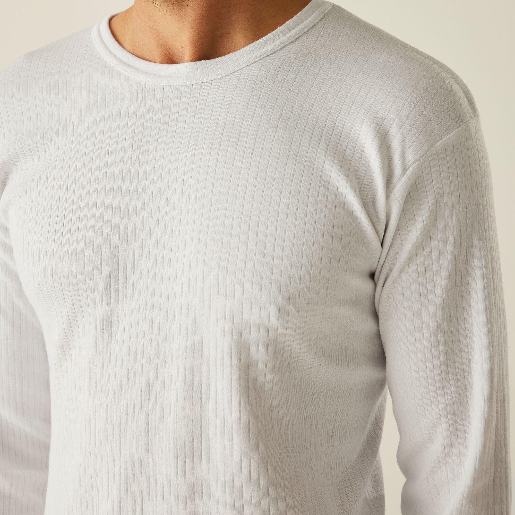 White - Regatta - Mens Long Sleeve Thermal Vest - 4