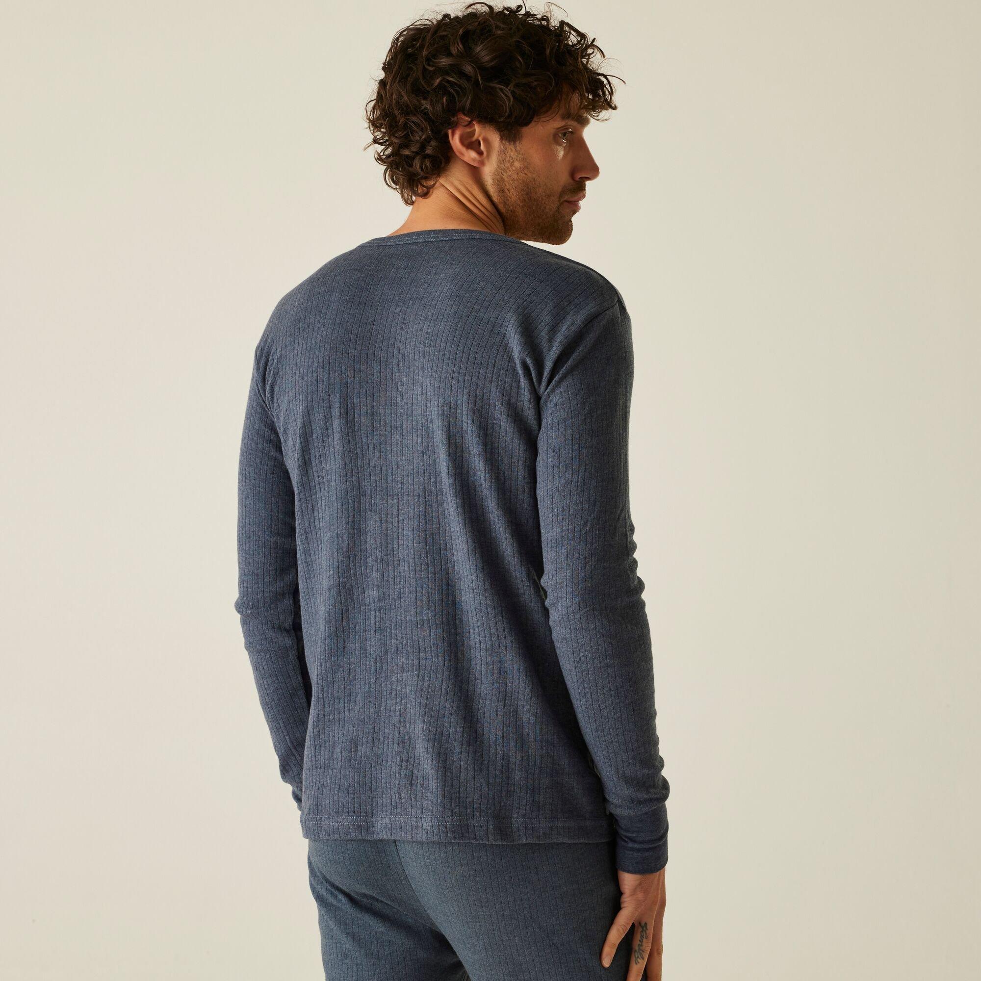 Denim Blue - Regatta - Mens Long Sleeve Thermal Vest - 2