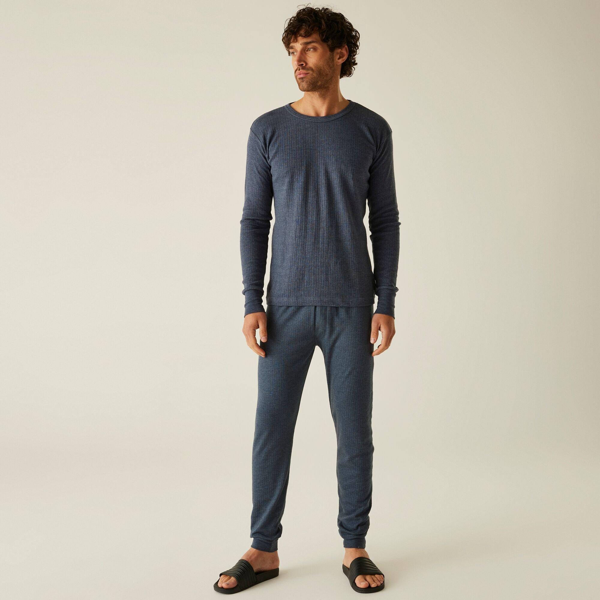 Denim Blue - Regatta - Mens Long Sleeve Thermal Vest - 3