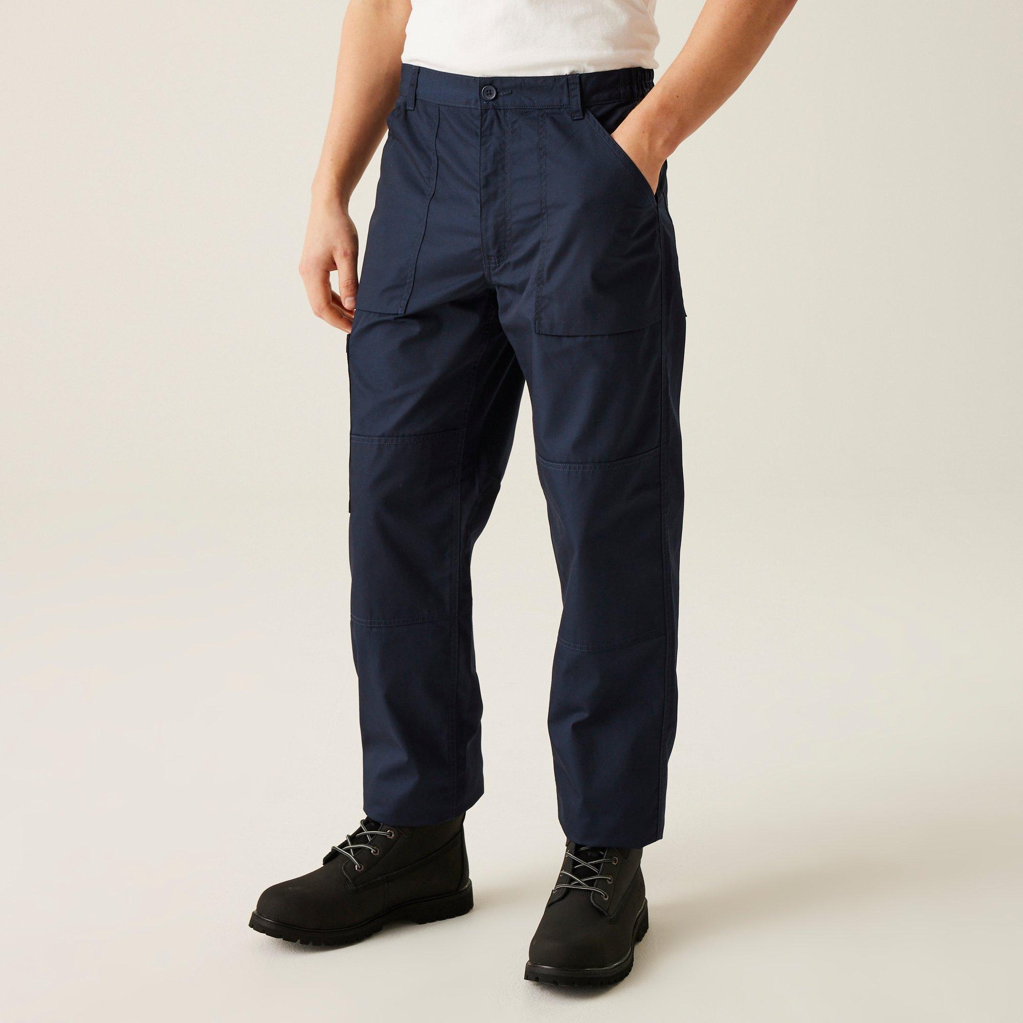 Navy - Regatta - Mens Lined Action Trousers - 1
