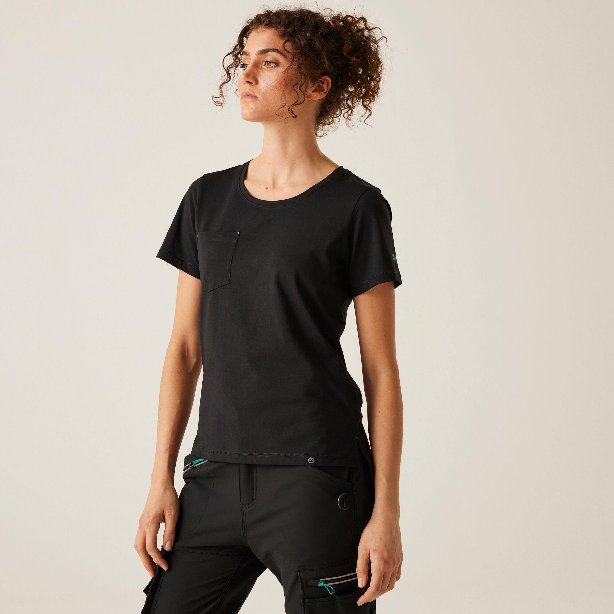 Black - Regatta - Womens ADA Cotton Stretch T-Shirt - 1