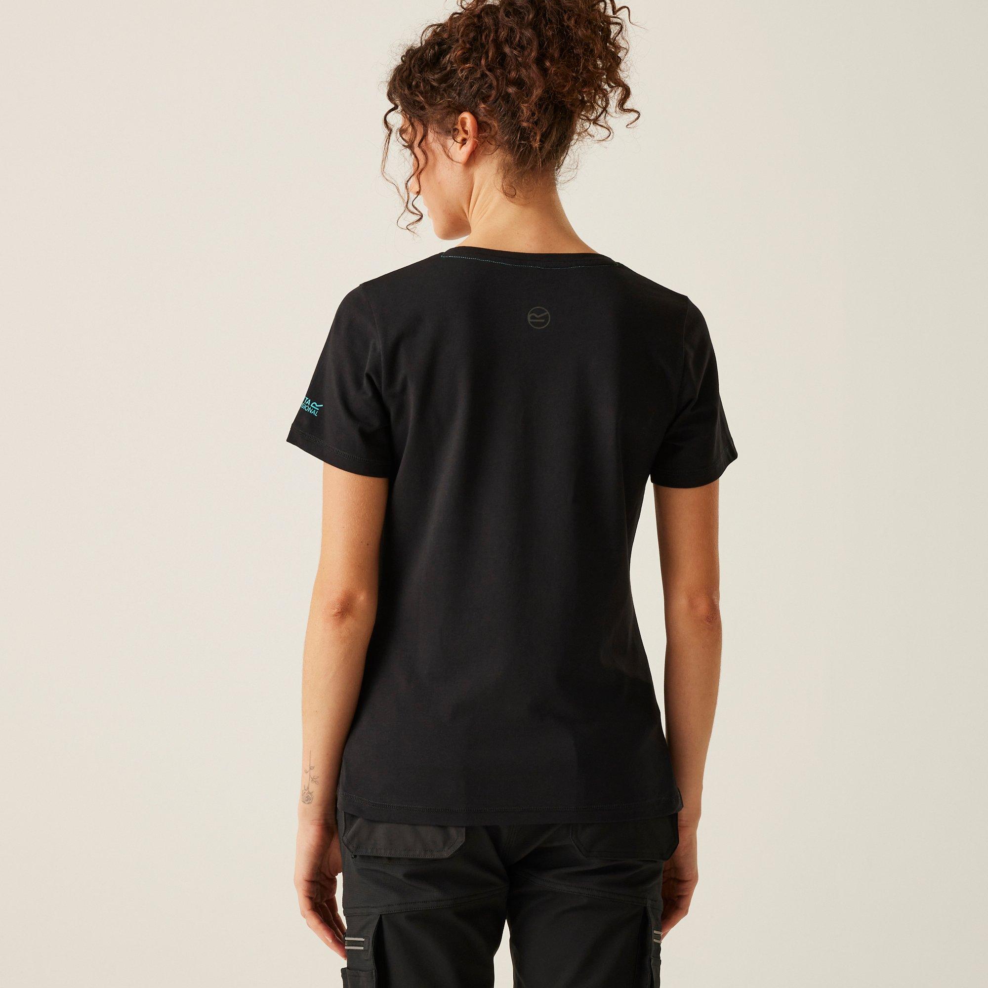 Black - Regatta - Womens ADA Cotton Stretch T-Shirt - 2