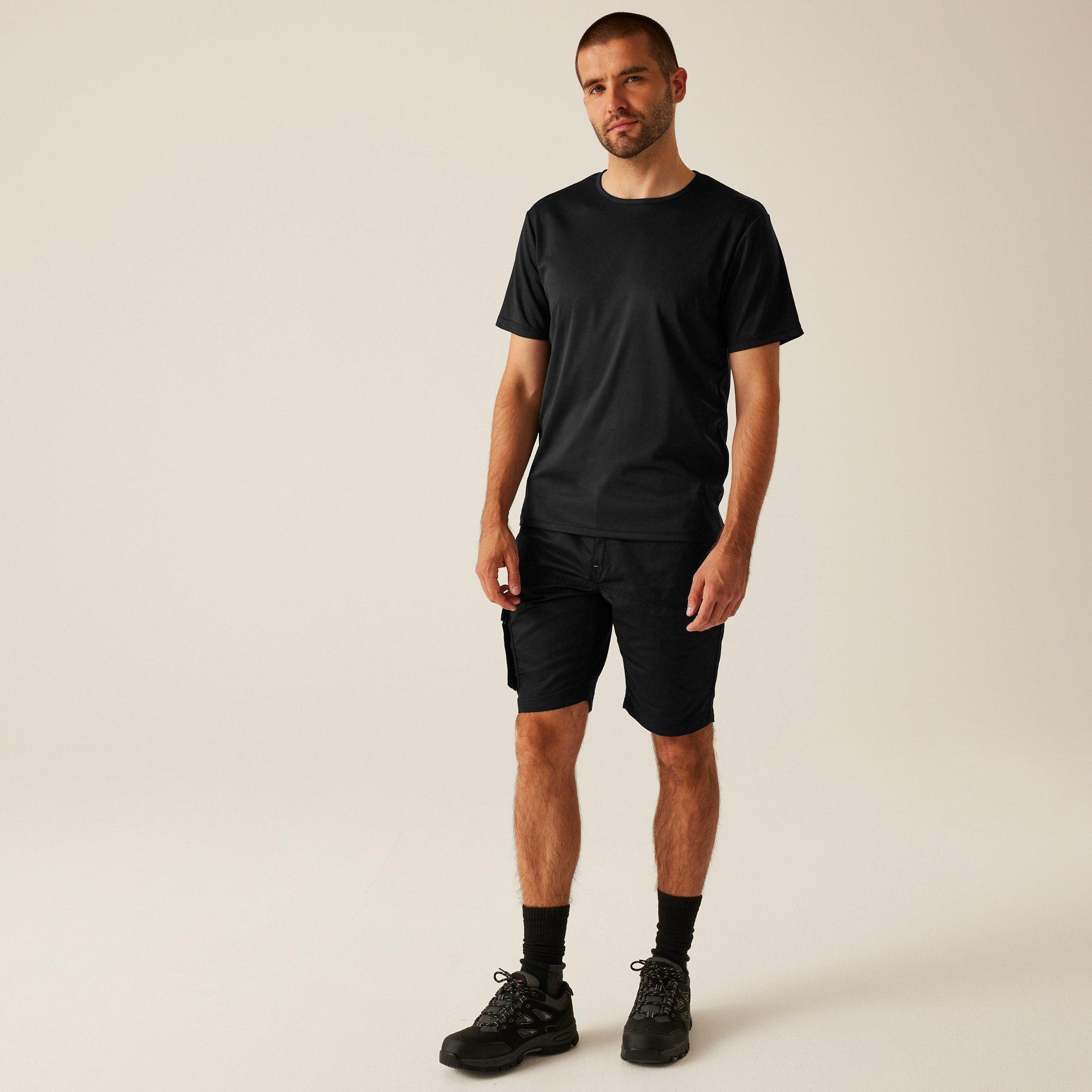 Black - Regatta - Mens Heroic Cargo Shorts - 3