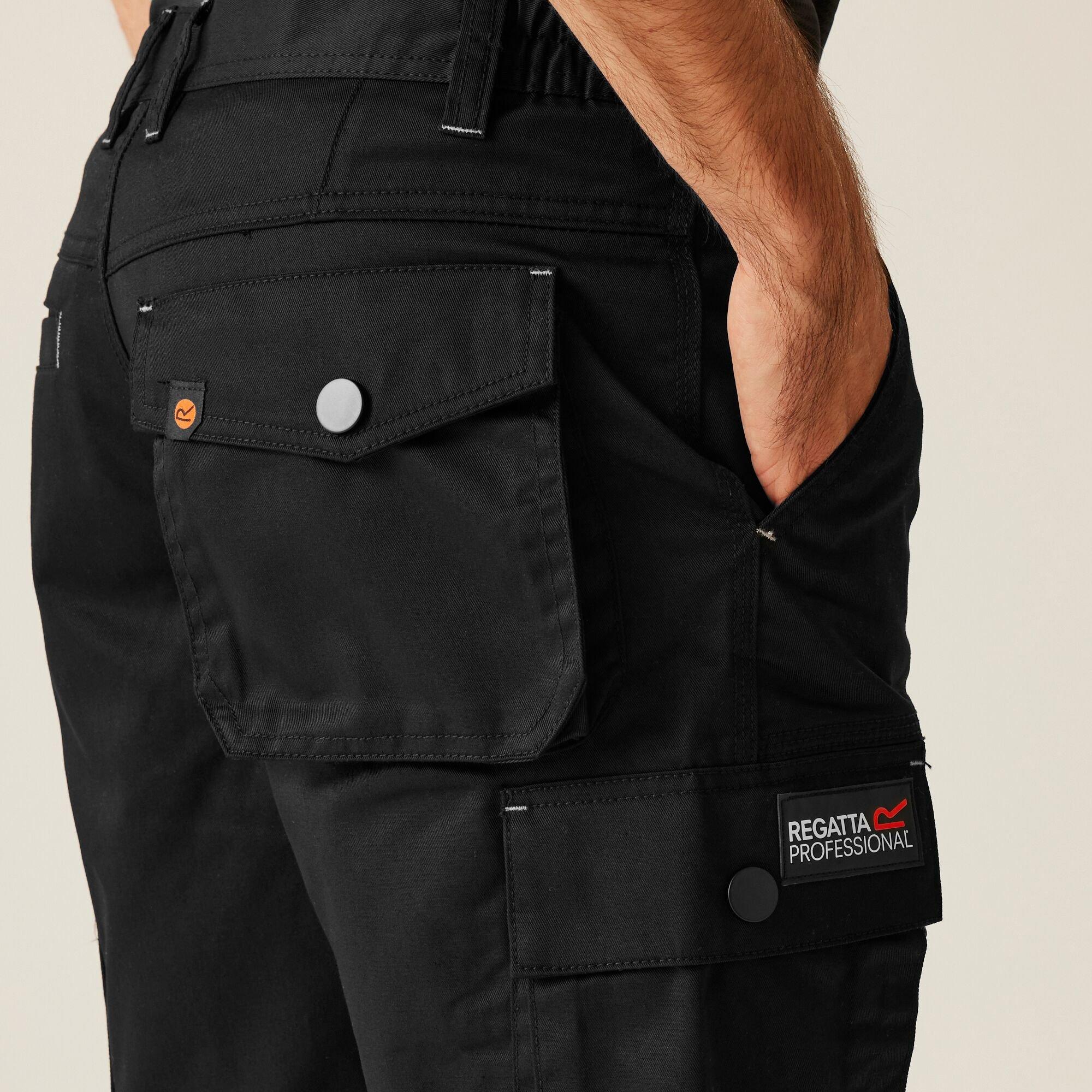 Black - Regatta - Mens Heroic Cargo Shorts - 4