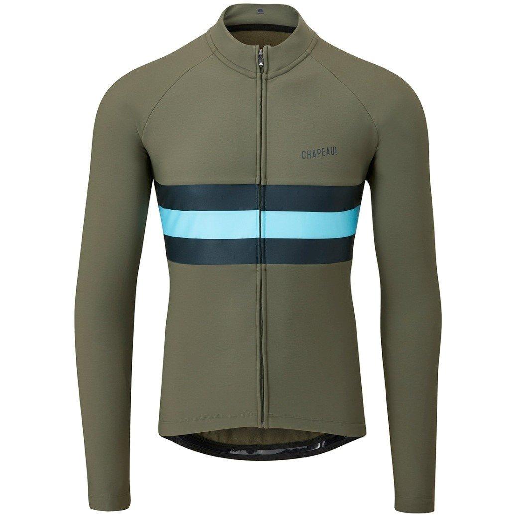 Khaki - Chapeau - Mens Tempo II Hoop Stripe Thermal Jersey,  Khaki - 1