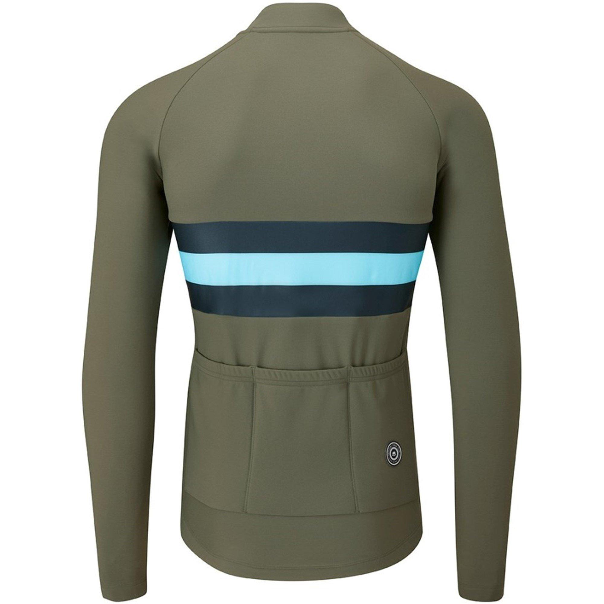 Khaki - Chapeau - Mens Tempo II Hoop Stripe Thermal Jersey,  Khaki - 3