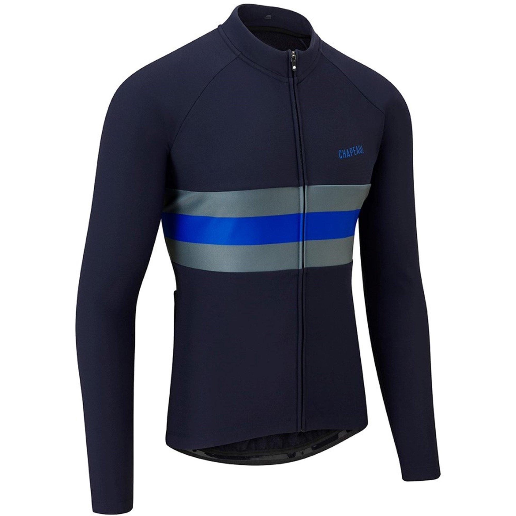 Deepocean - Chapeau - Mens Tempo II Hoop Stripe Thermal Jersey,  Deep Oc - 2