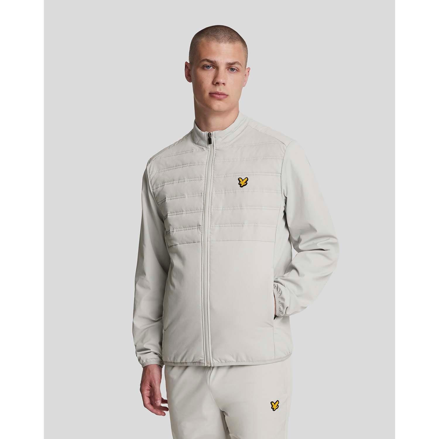Blue - Lyle and Scott - Sports Hybrid Double Baffle Jacket - 1