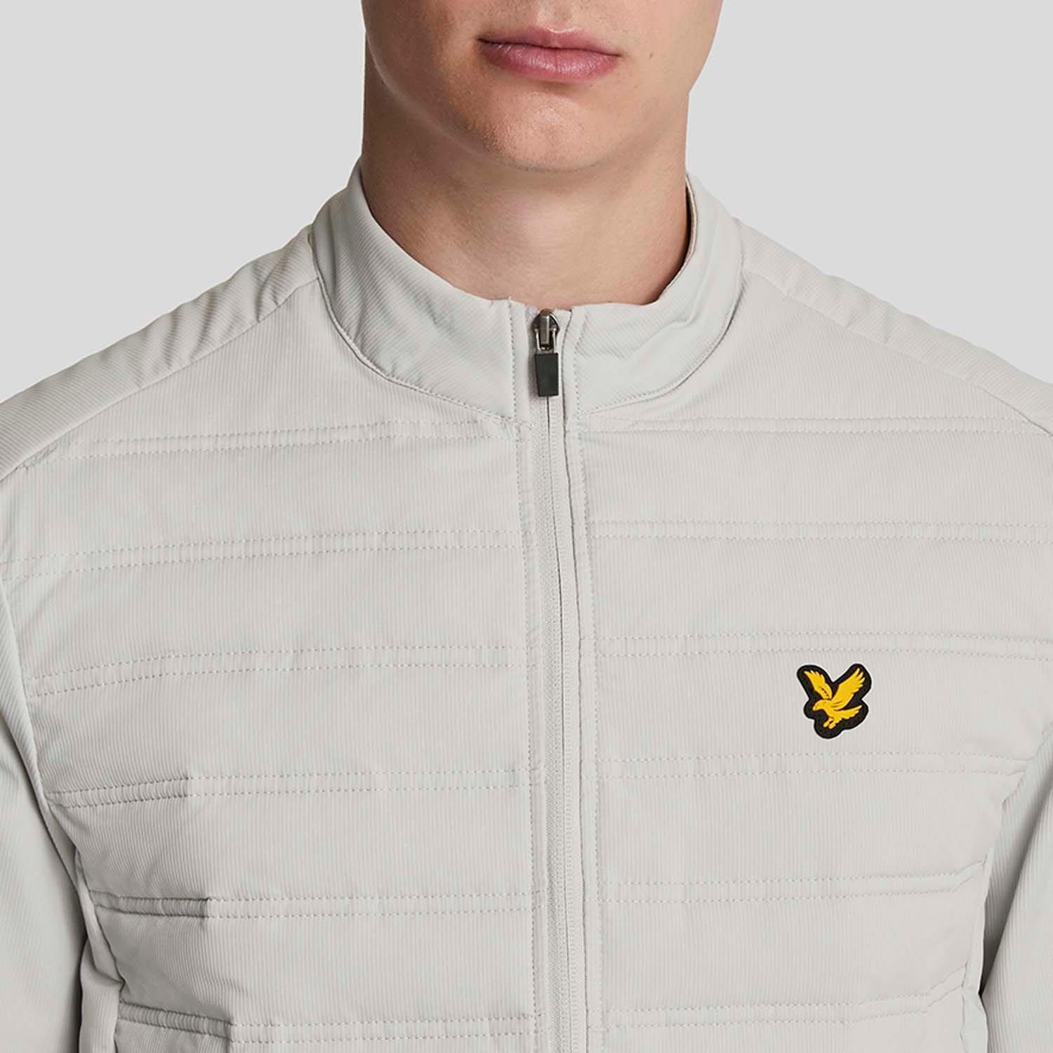 Blue - Lyle and Scott - Sports Hybrid Double Baffle Jacket - 4