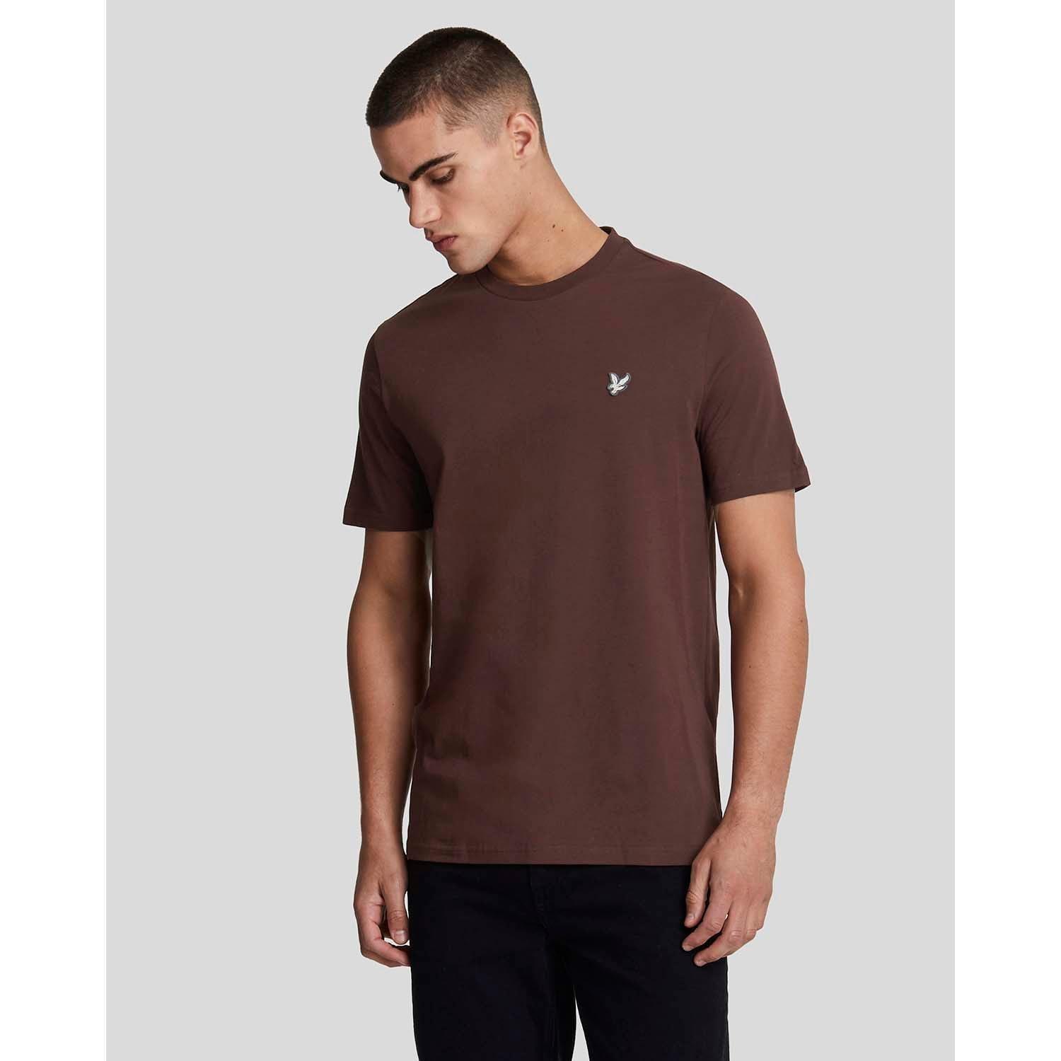 Red - Lyle and Scott - Cotton Crew Neck T-Shirt - 1