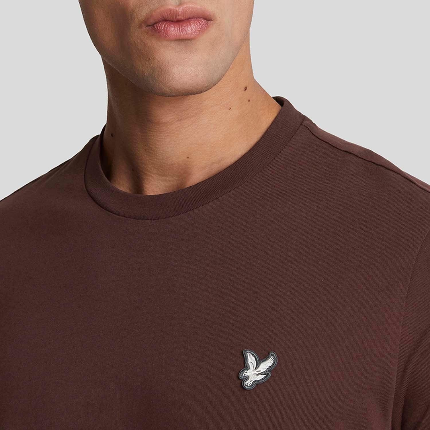 Red - Lyle and Scott - Cotton Crew Neck T-Shirt - 4